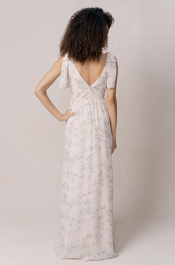 Bowie Chiffon Floral Print Dress | Made To Order - Image 24
