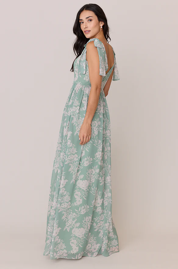 Bowie Chiffon Floral Print Dress | Made To Order - Image 3