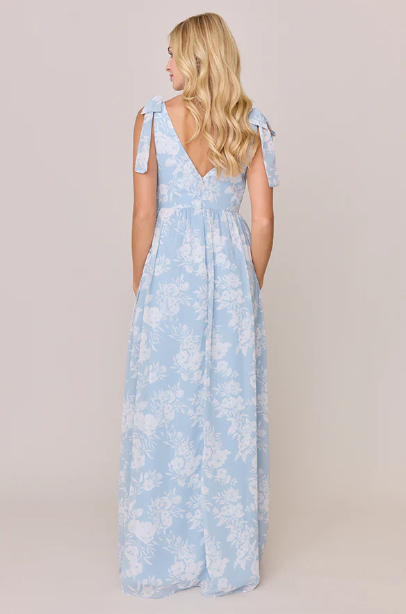 Bowie Chiffon Floral Print Dress | Made To Order - Image 8