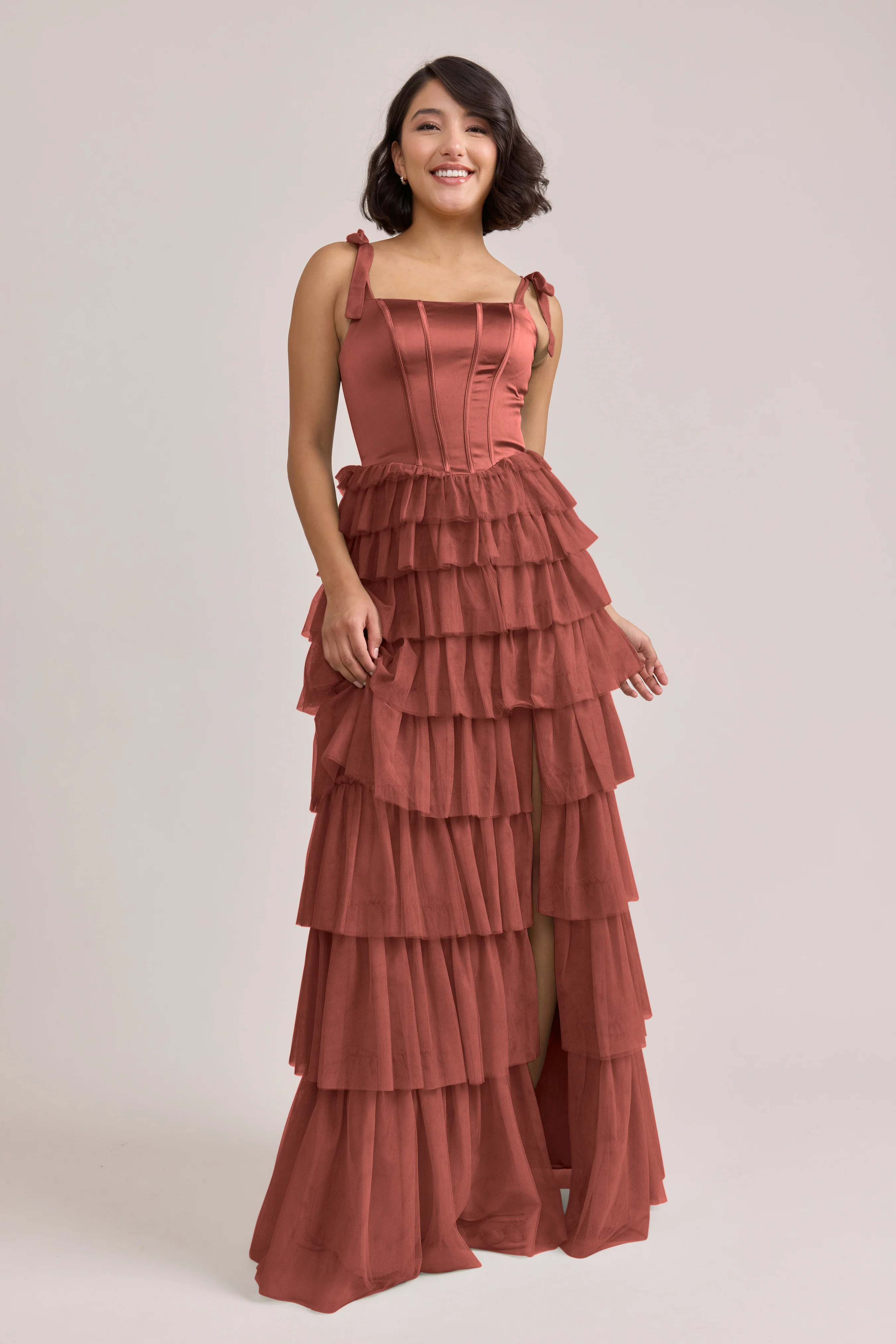 Charlotte Satin + Tulle Dress | Made To Order - Image 13