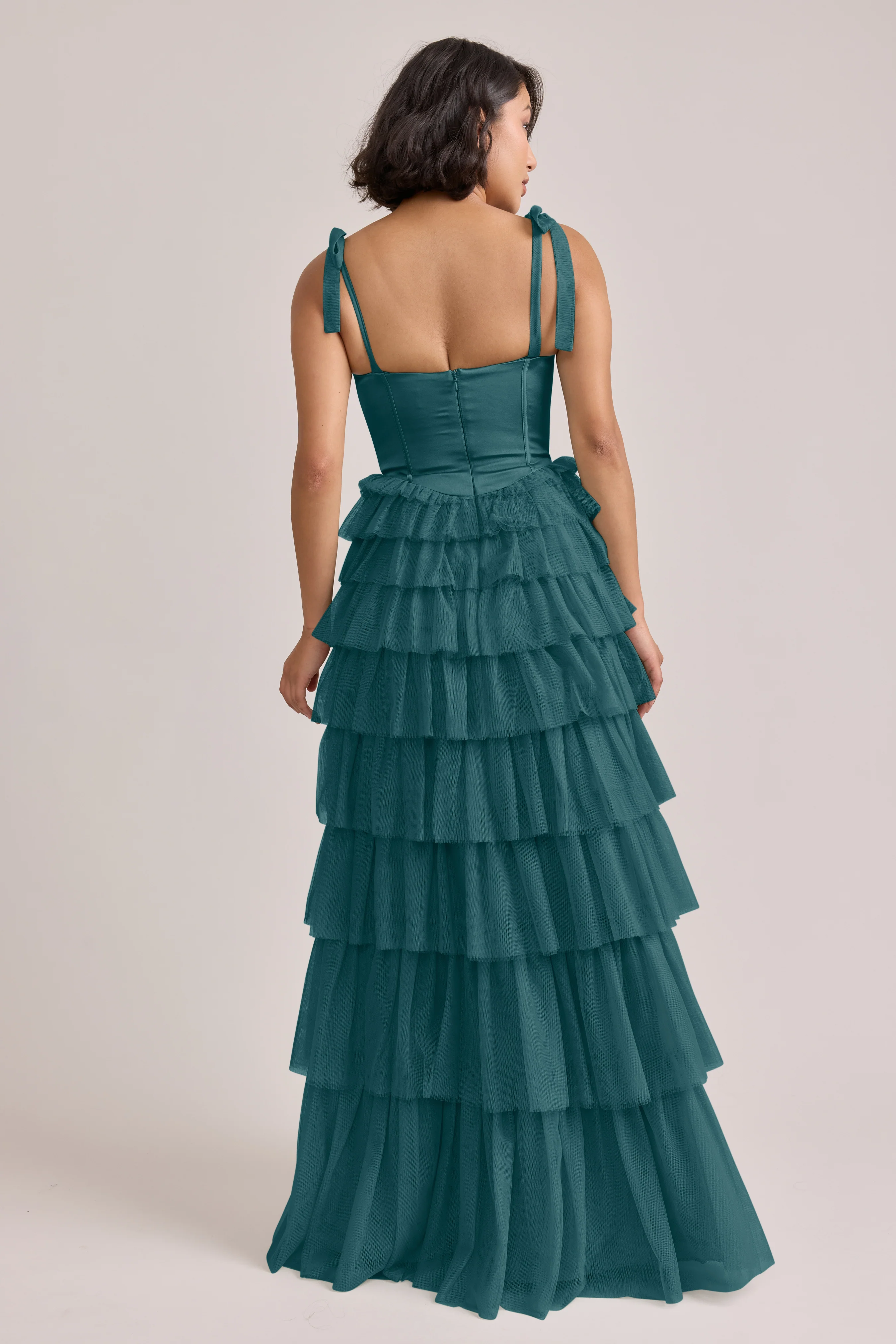 Charlotte Satin + Tulle Dress | Made To Order - Image 15