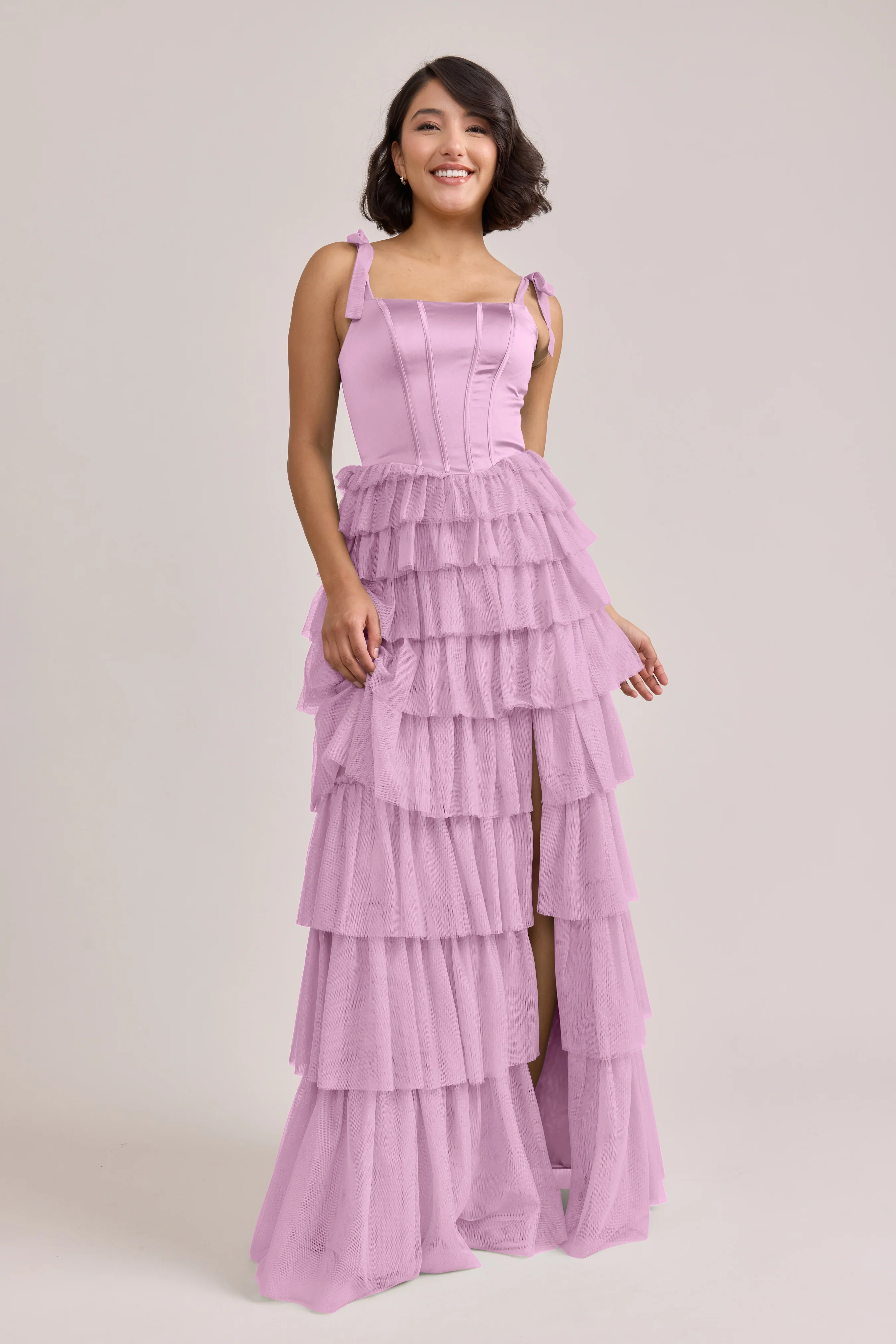 Charlotte Satin + Tulle Dress | Made To Order - Image 36