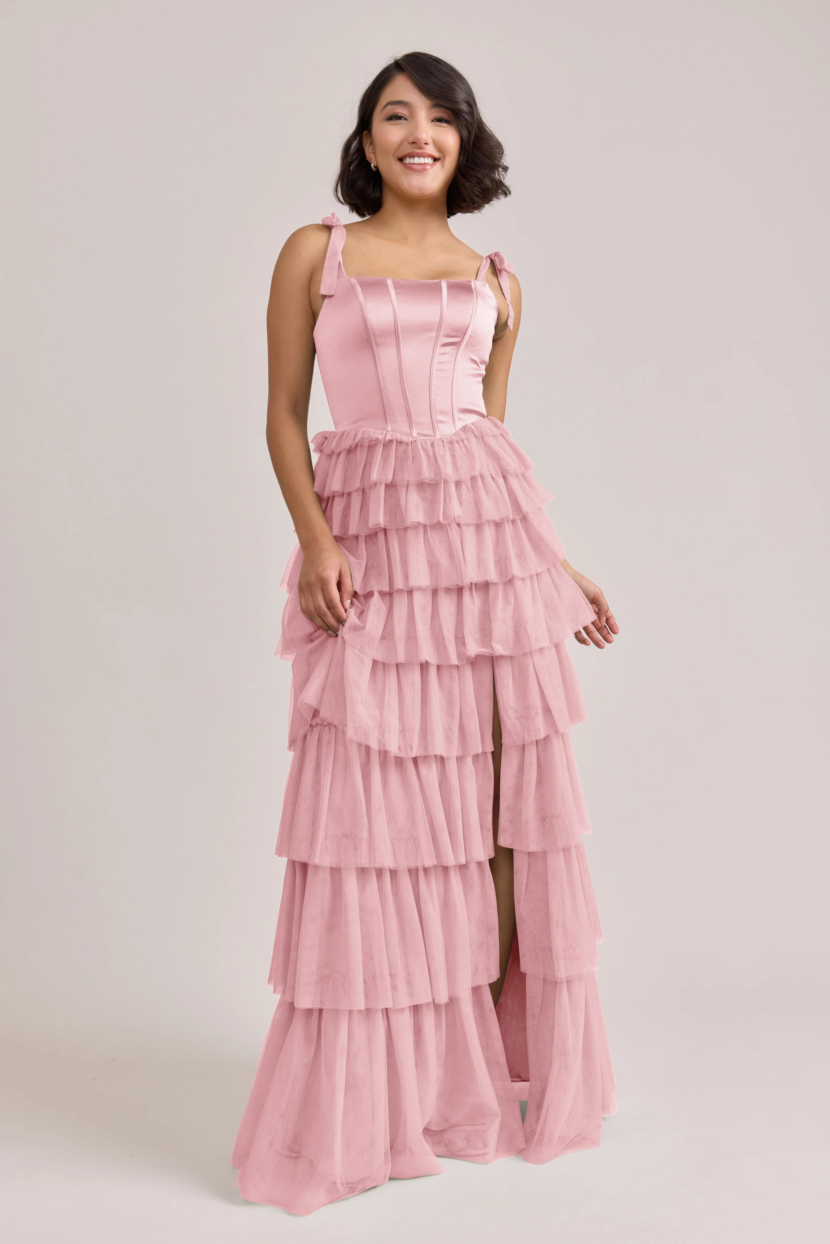 Charlotte Satin + Tulle Dress | Made To Order - Image 41