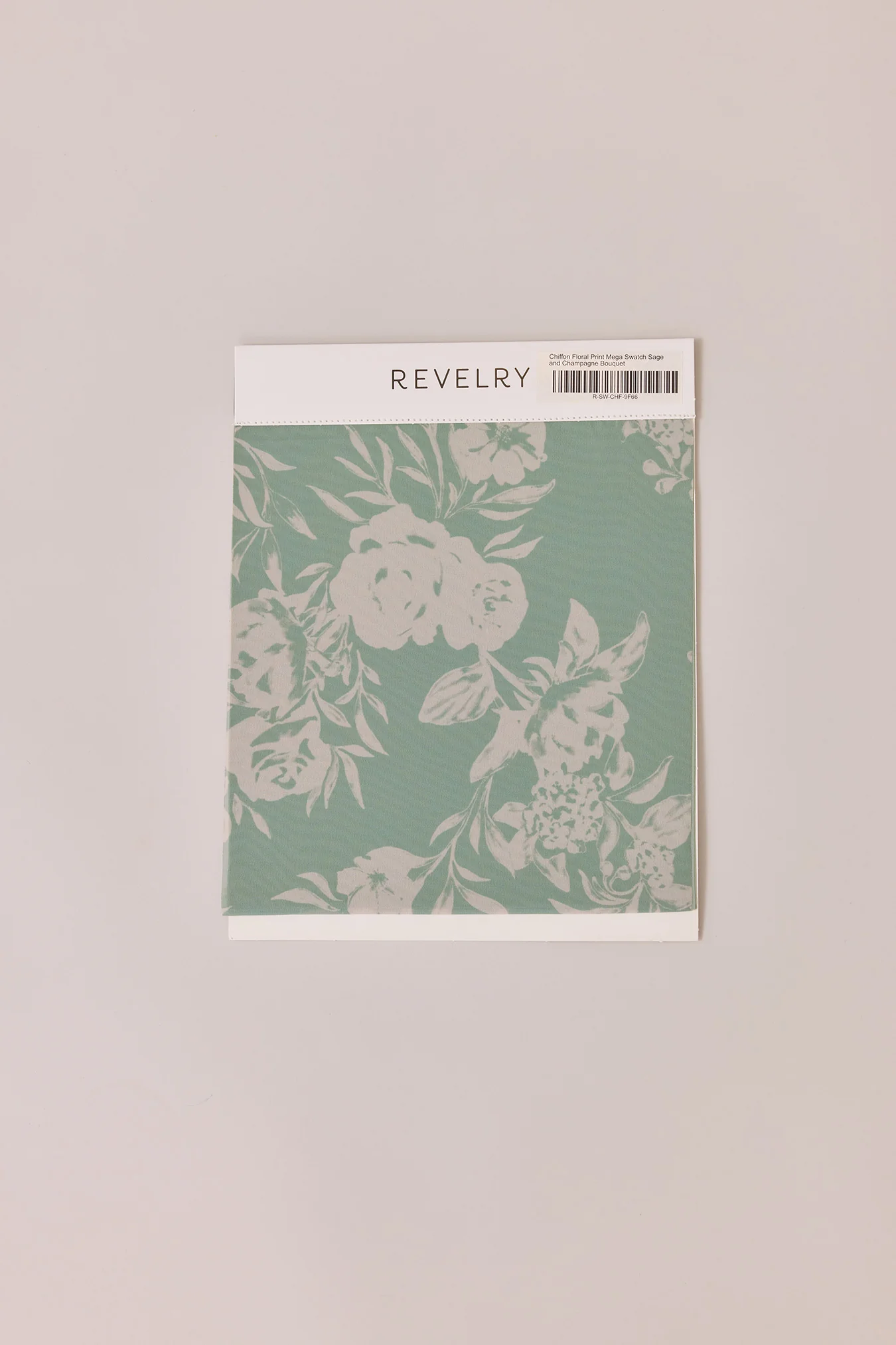 Chiffon Floral Print Mega Swatch | Ready To Ship | Sage and Champagne Bouquet