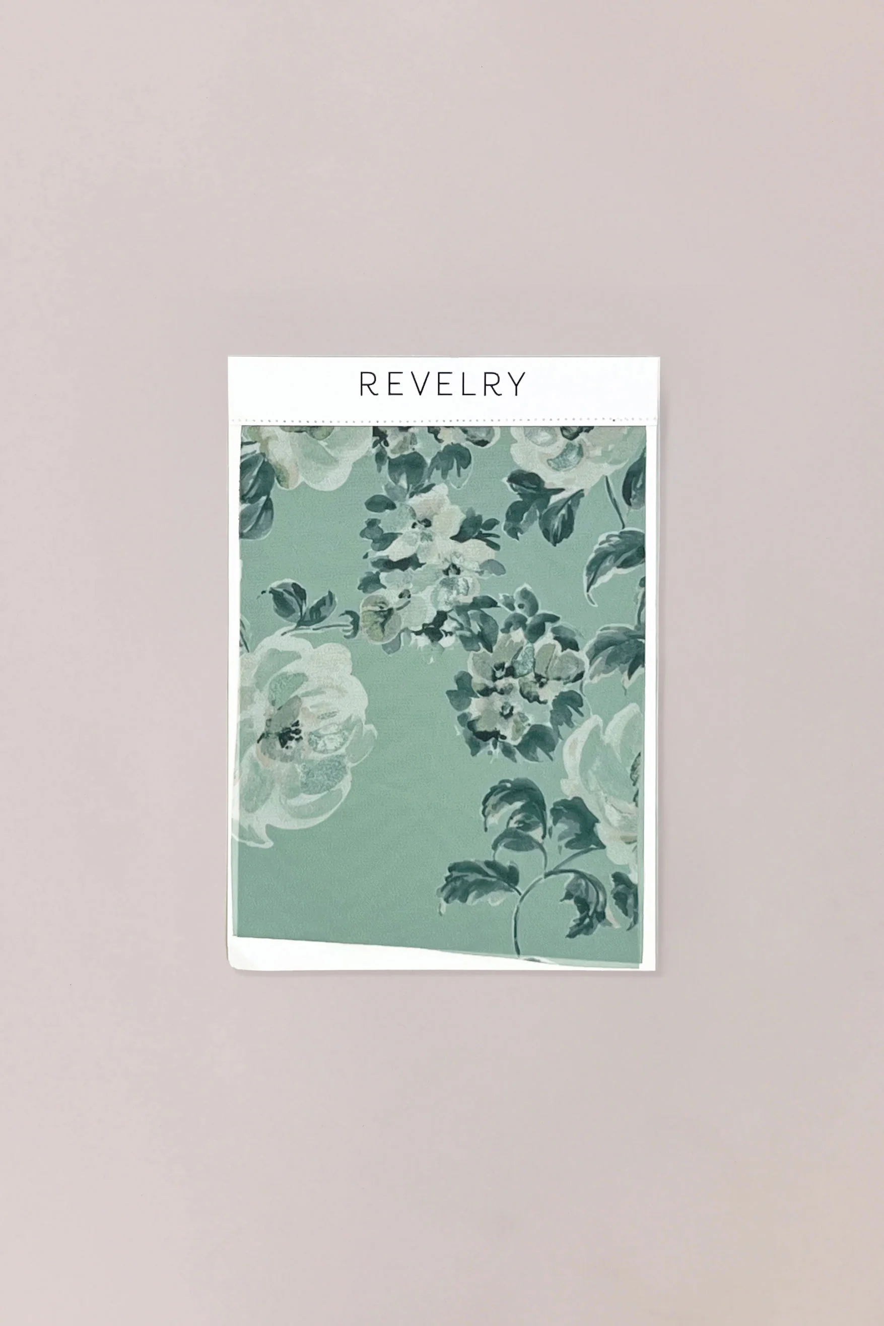 Chiffon Floral Print Mega Swatch | Ready To Ship | Sage Blossom