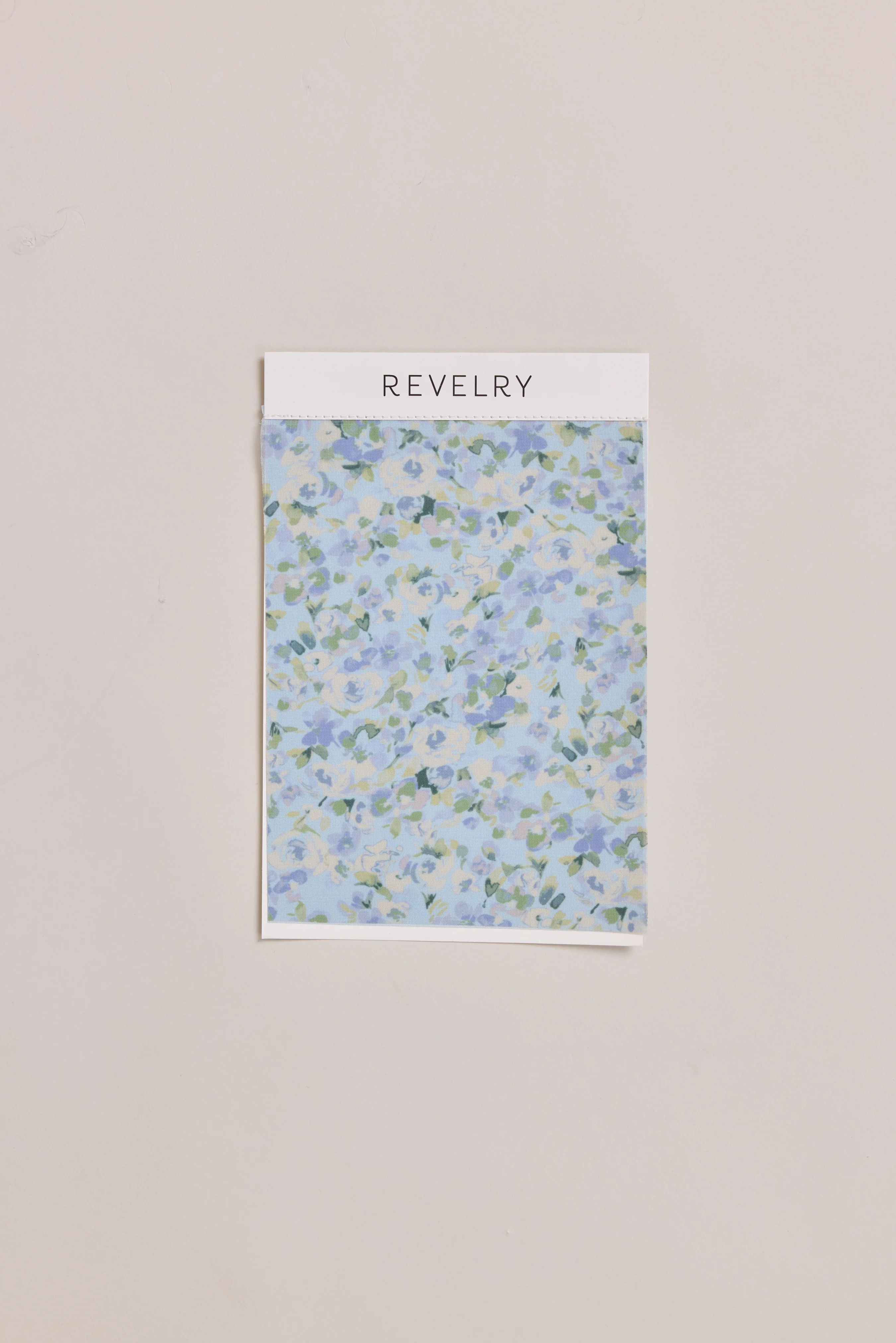 Chiffon Floral Print Mega Swatch | Ready To Ship | Sky Blue Multi Posey
