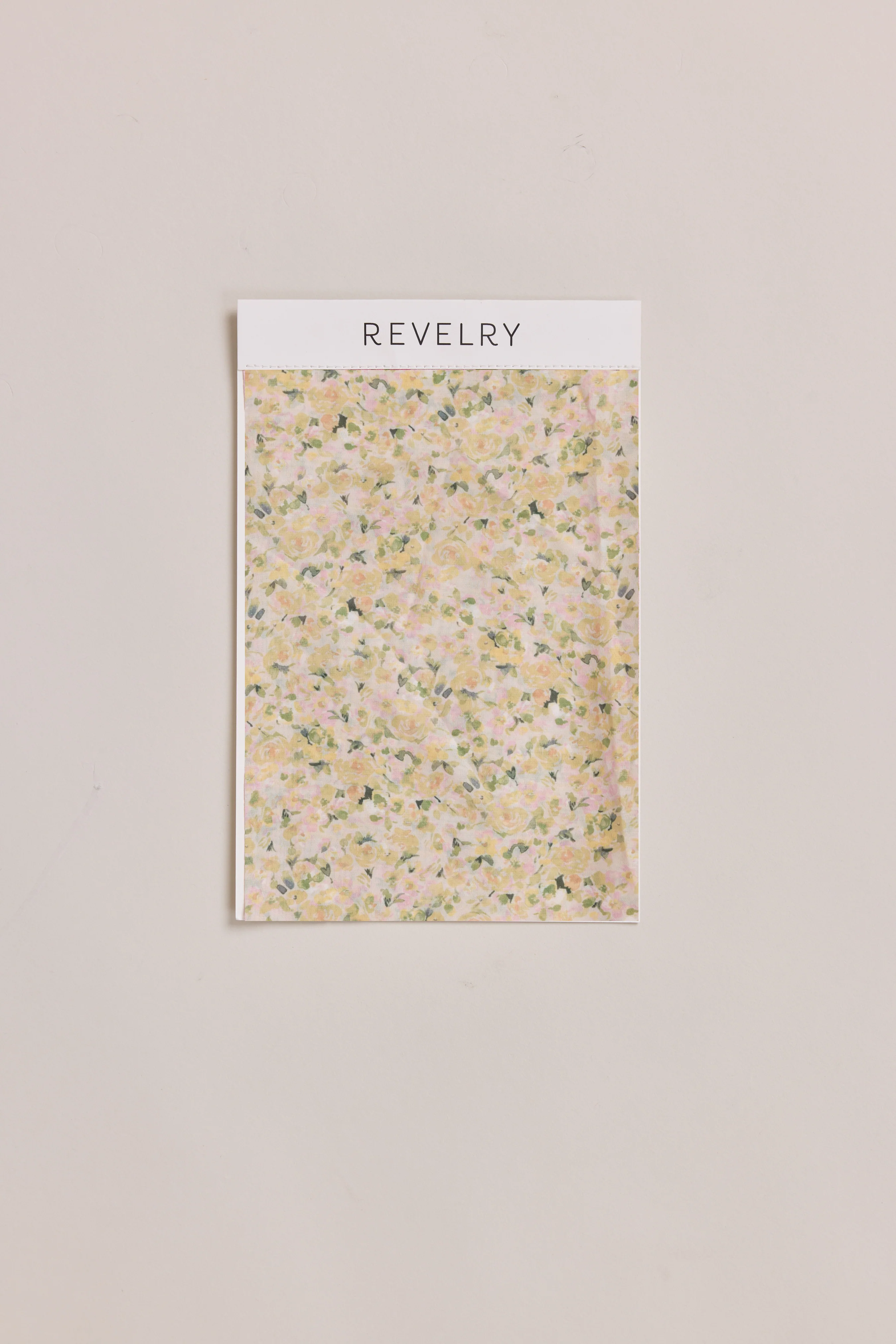 Chiffon Floral Print Mega Swatch | Ready To Ship | Yellow Posey