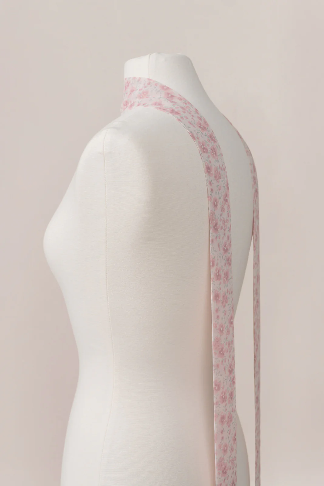 Chiffon Floral Print Skinny Scarf | Made To Order - Image 12