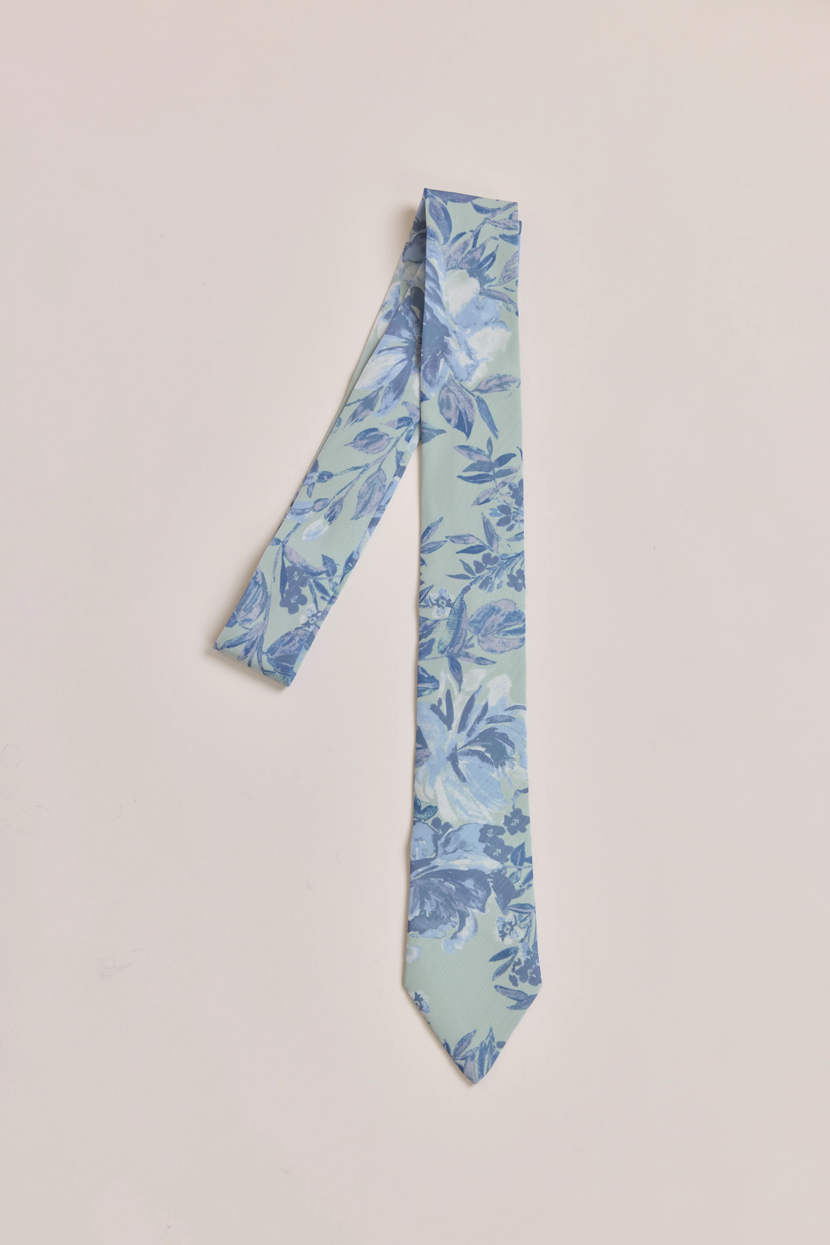 Chiffon Floral Print Tie | Made To Order - Image 25
