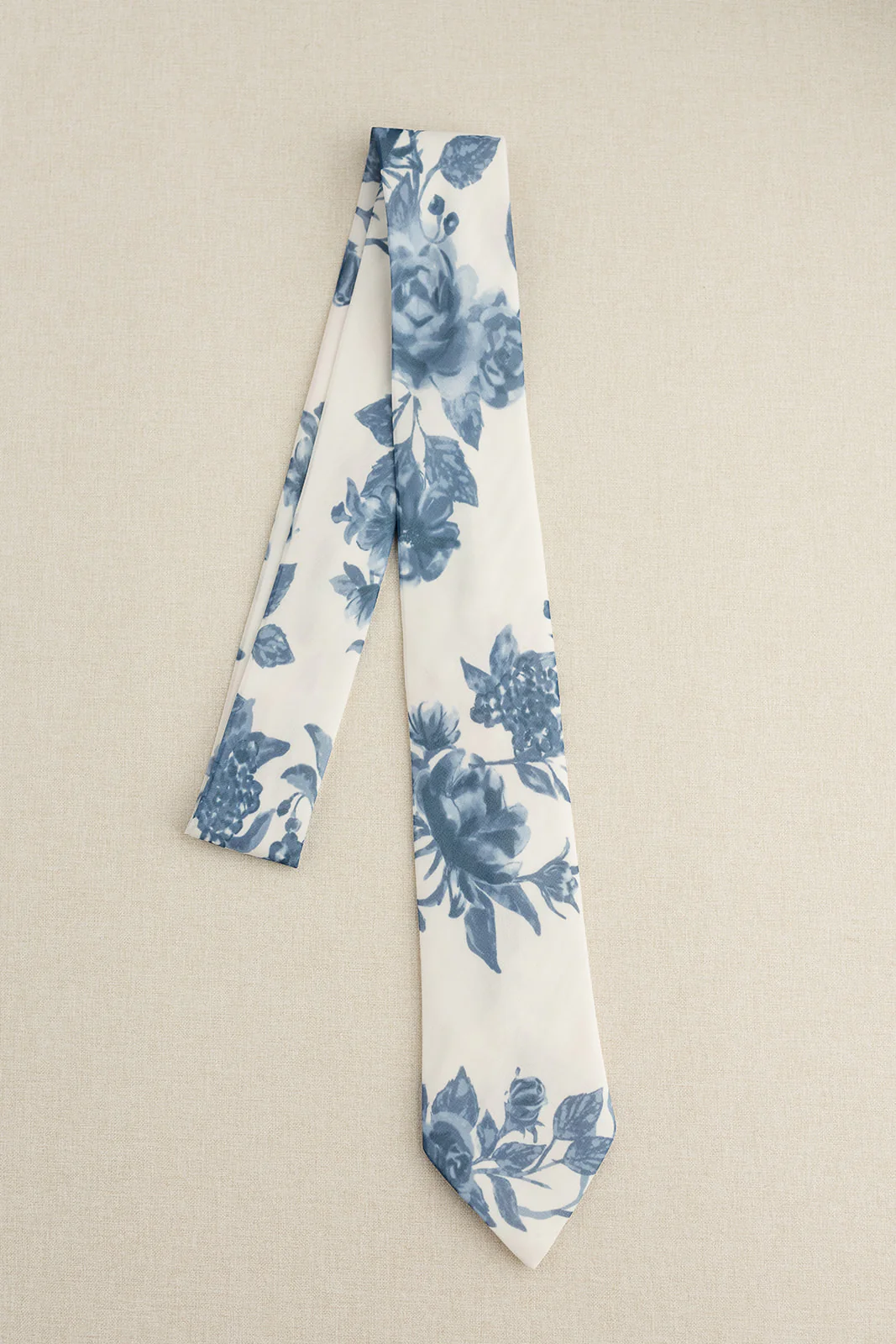 Chiffon Floral Print Tie | Made To Order - Image 8