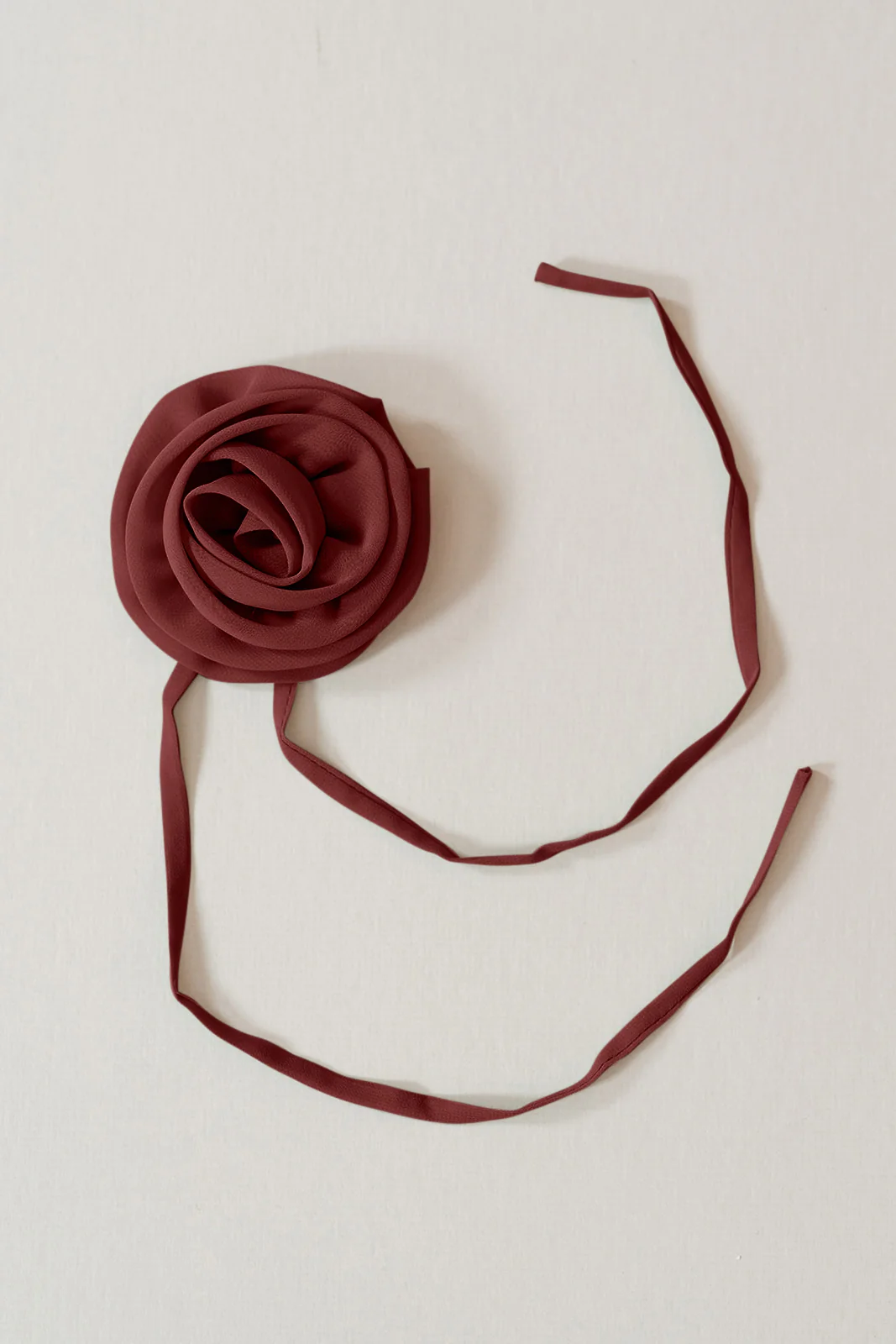 Chiffon Rose Neck Tie | Made To Order - Image 10