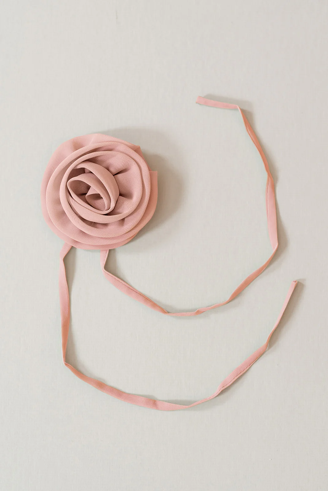 Chiffon Rose Neck Tie | Made To Order - Image 11