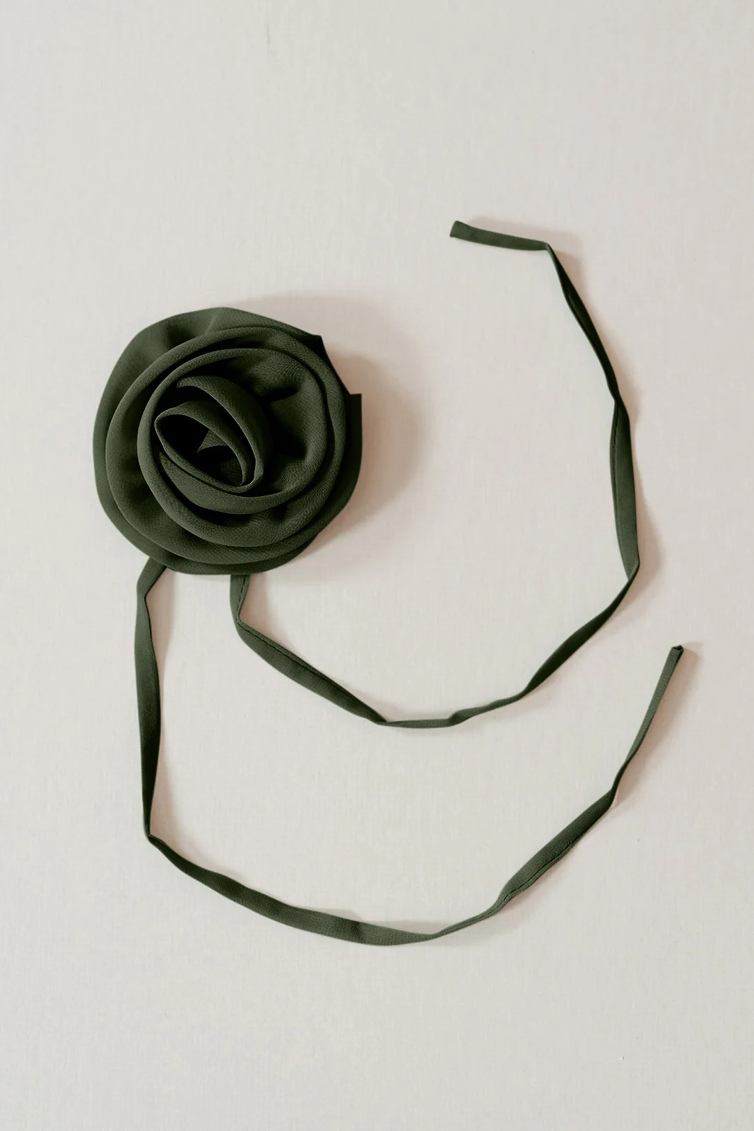Chiffon Rose Neck Tie | Made To Order - Image 13