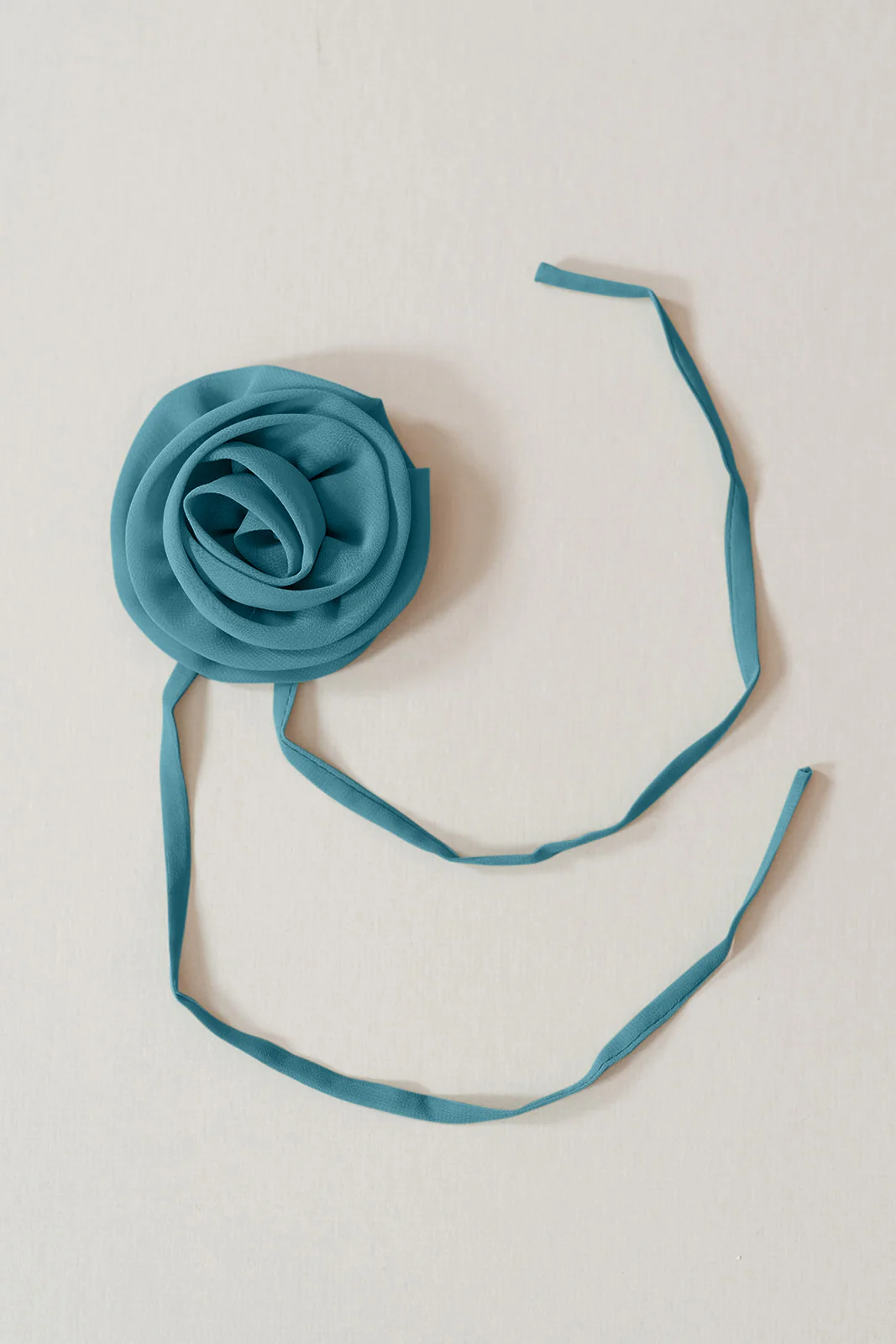 Chiffon Rose Neck Tie | Made To Order - Image 14