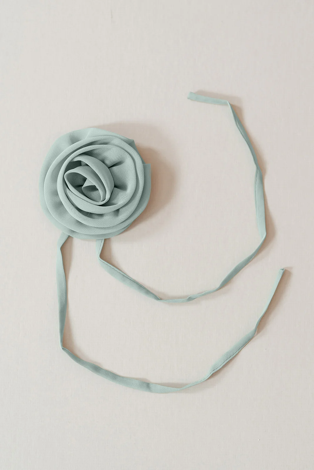 Chiffon Rose Neck Tie | Made To Order - Image 44