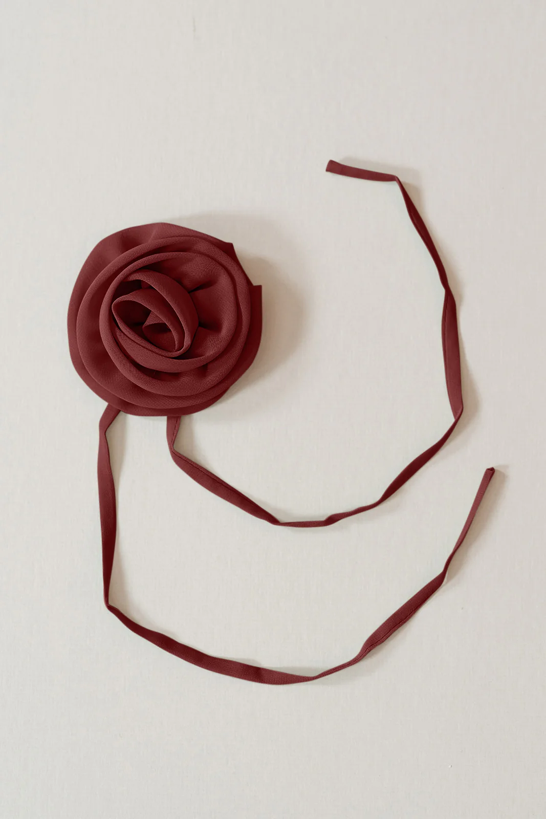 Chiffon Rose Neck Tie | Made To Order - Image 9