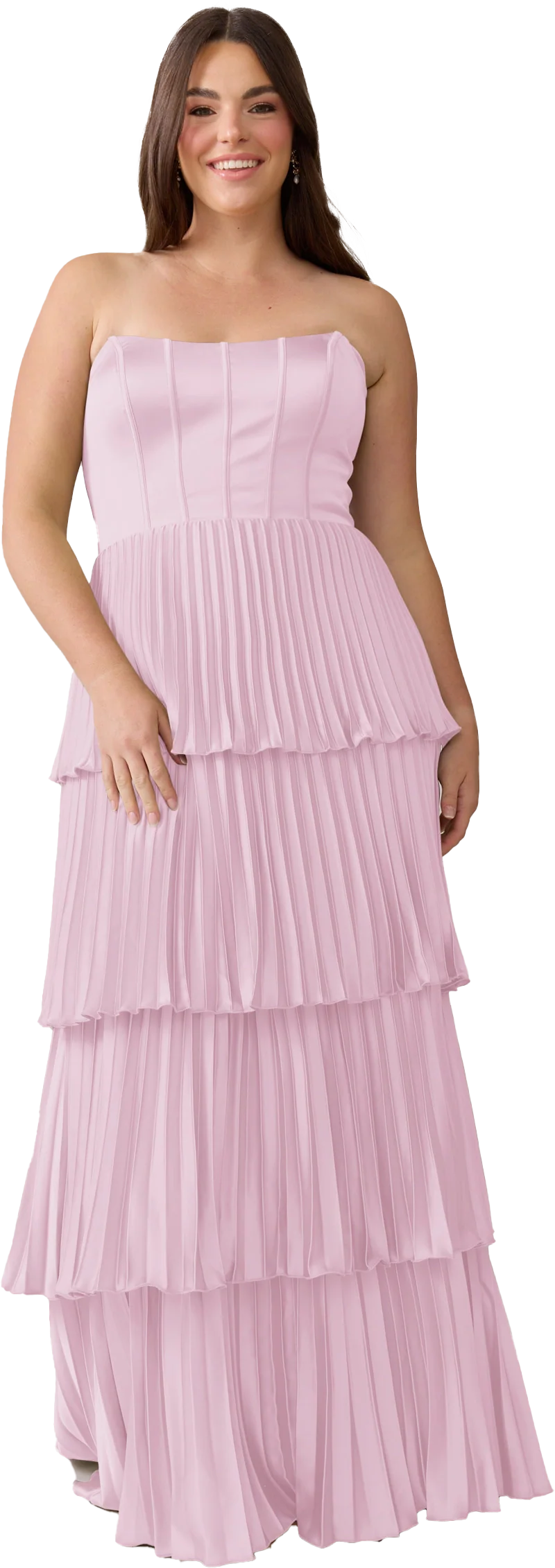 Collins Satin Pleated Dress | Made To Order - Image 101