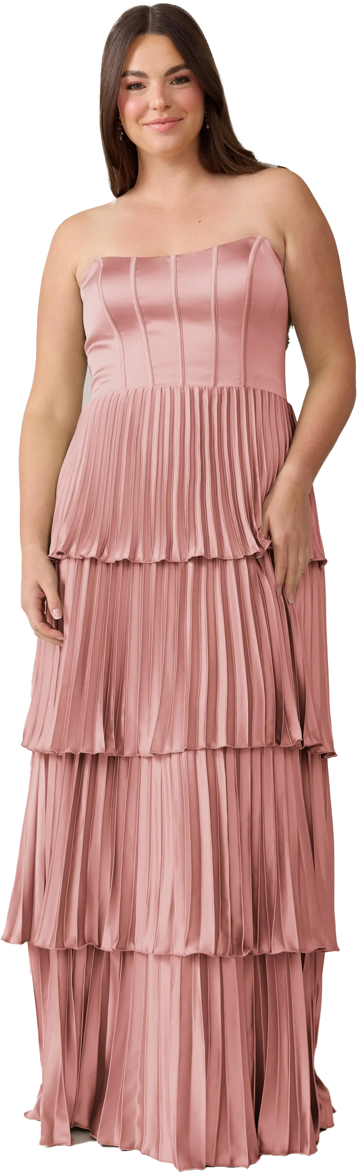 Collins Satin Pleated Dress | Made To Order - Image 105