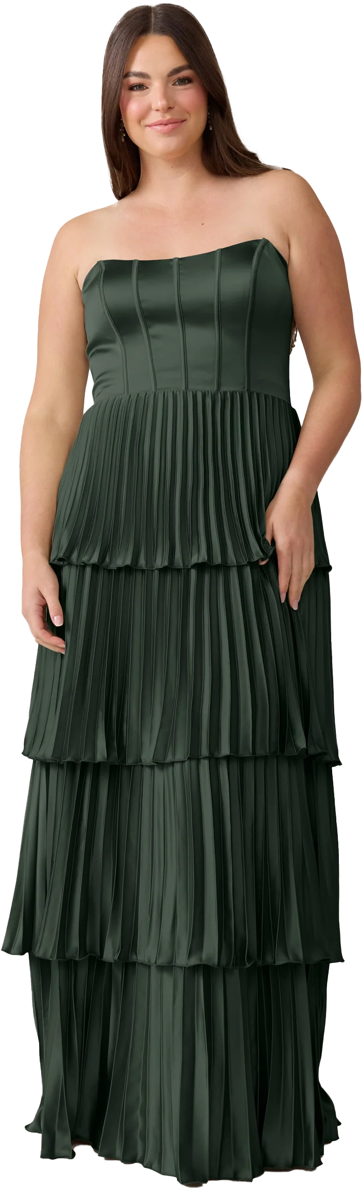 Collins Satin Pleated Dress | Made To Order - Image 110