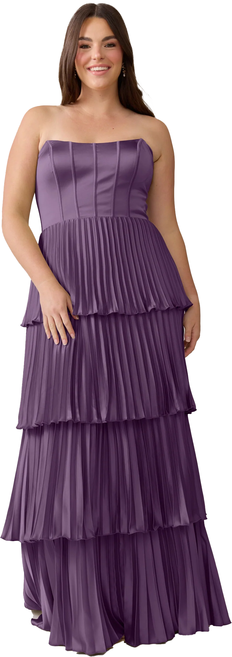 Collins Satin Pleated Dress | Made To Order - Image 112
