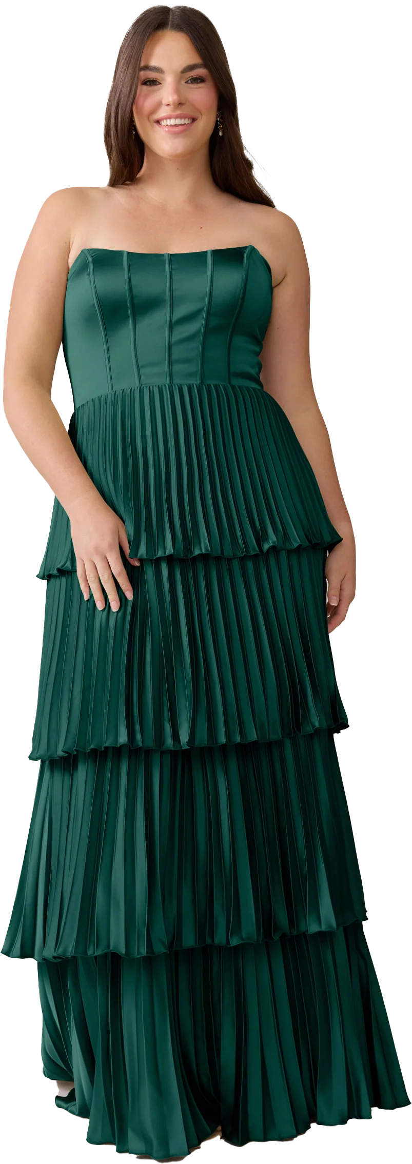 Collins Satin Pleated Dress | Made To Order - Image 114
