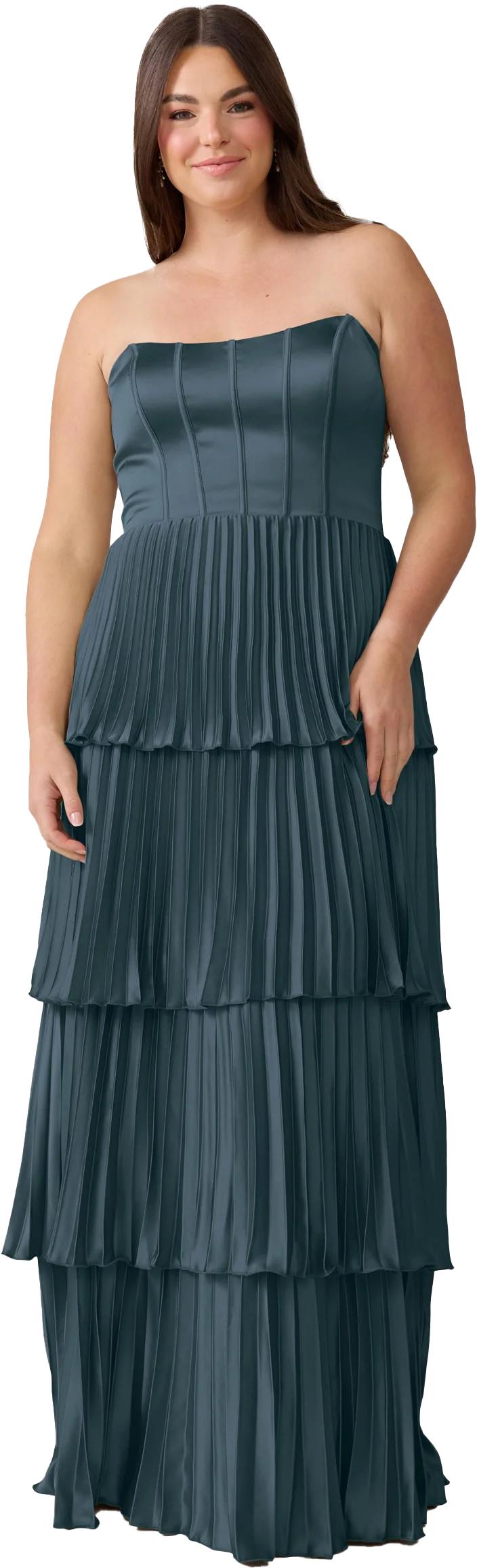 Collins Satin Pleated Dress | Made To Order - Image 115