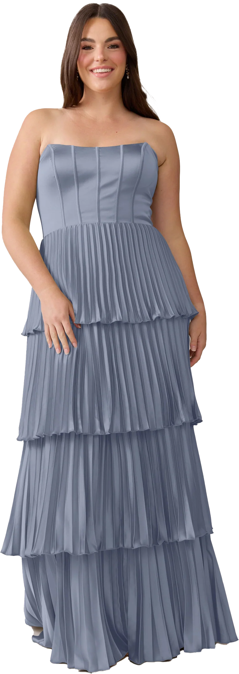 Collins Satin Pleated Dress | Made To Order - Image 116