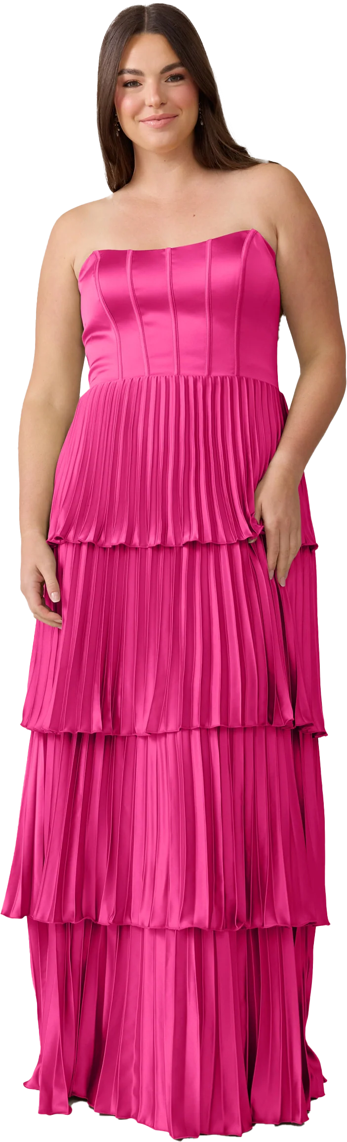 Collins Satin Pleated Dress | Made To Order - Image 127