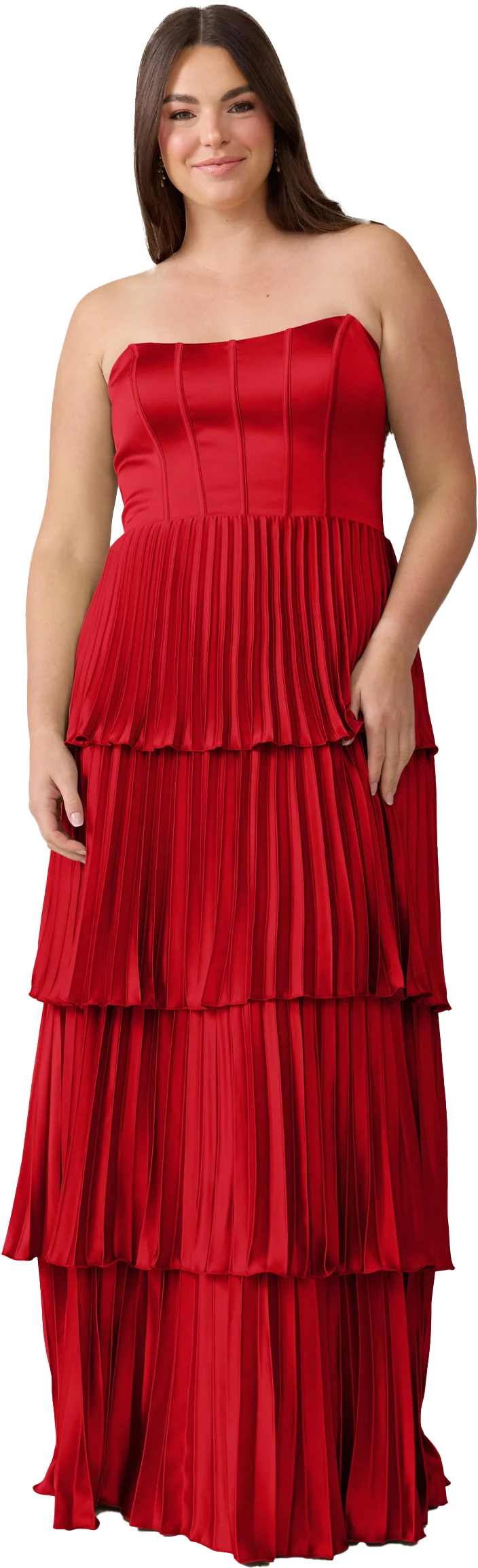 Collins Satin Pleated Dress | Made To Order - Image 134