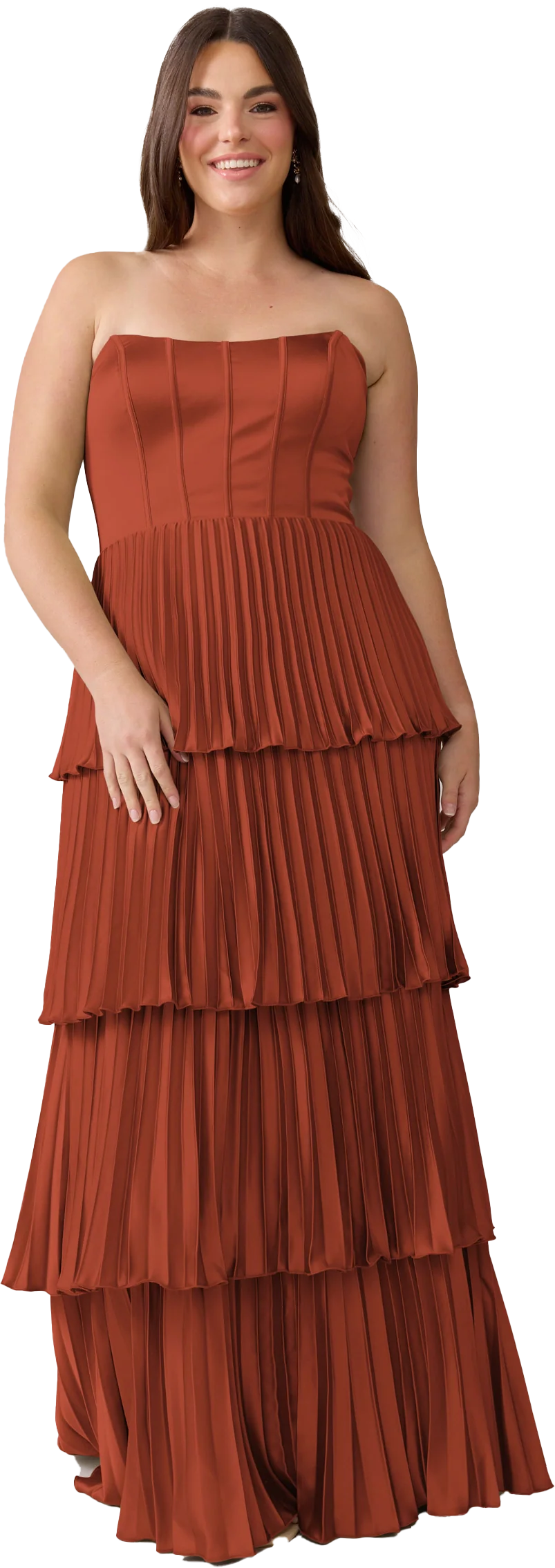 Collins Satin Pleated Dress | Made To Order - Image 140