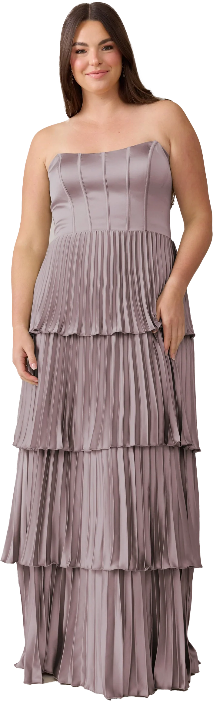 Collins Satin Pleated Dress | Made To Order - Image 145