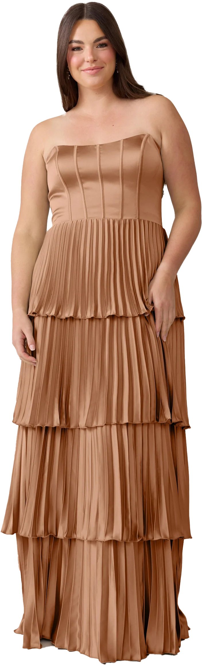 Collins Satin Pleated Dress | Made To Order - Image 147