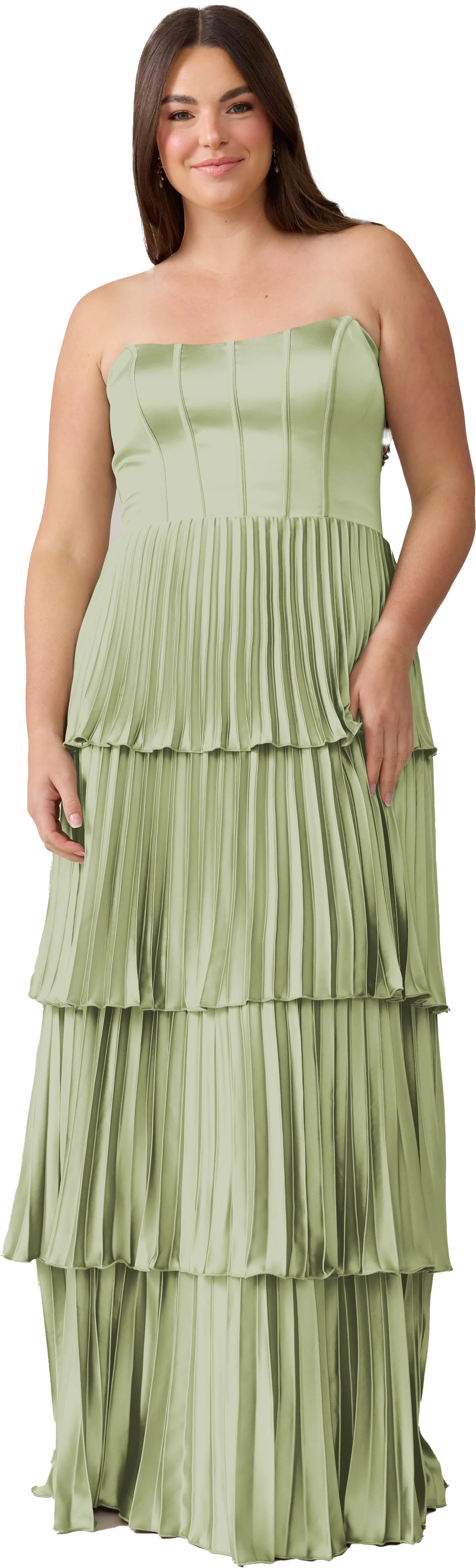 Collins Satin Pleated Dress | Made To Order - Image 160