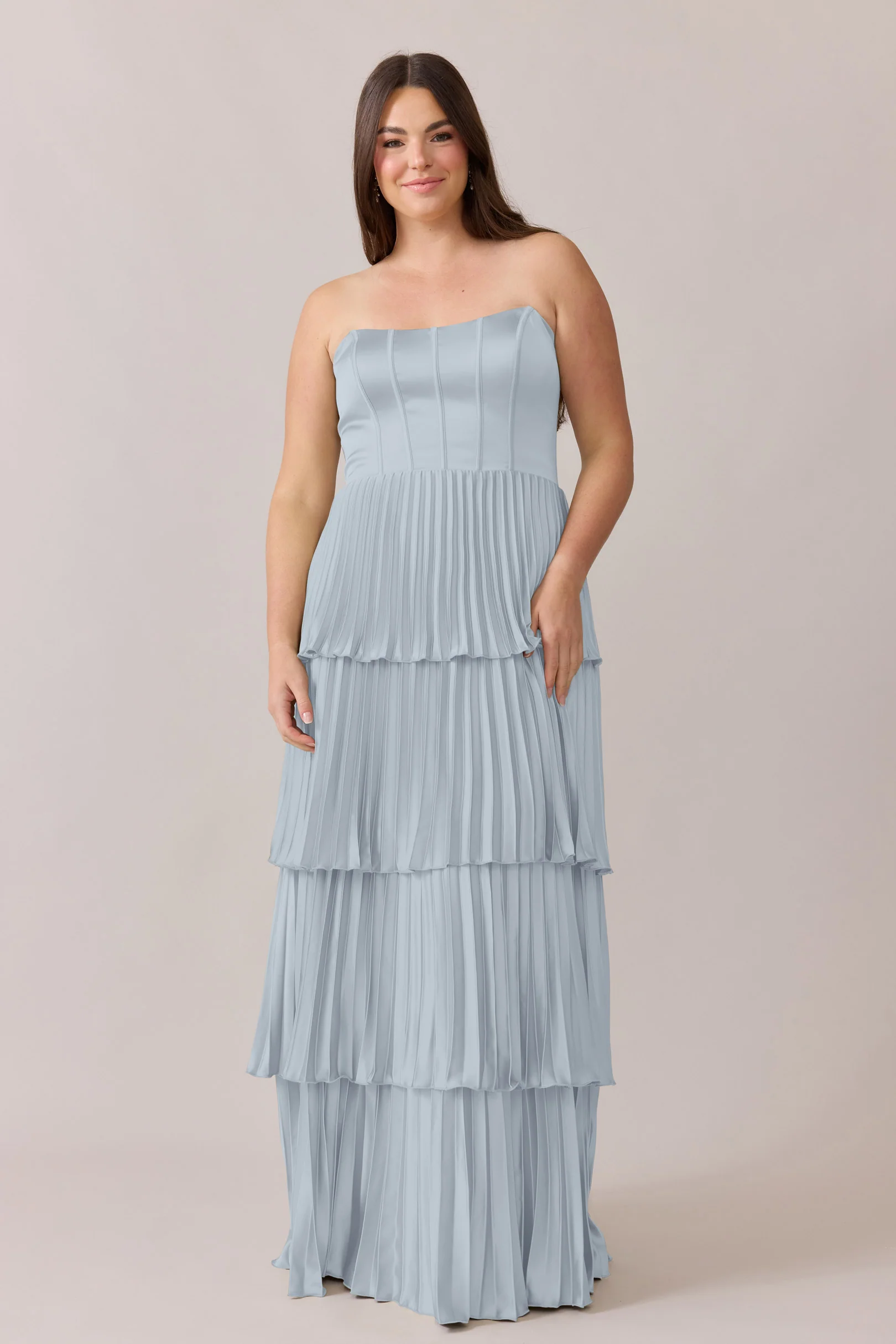 Collins Satin Pleated Dress | Made To Order - Image 18