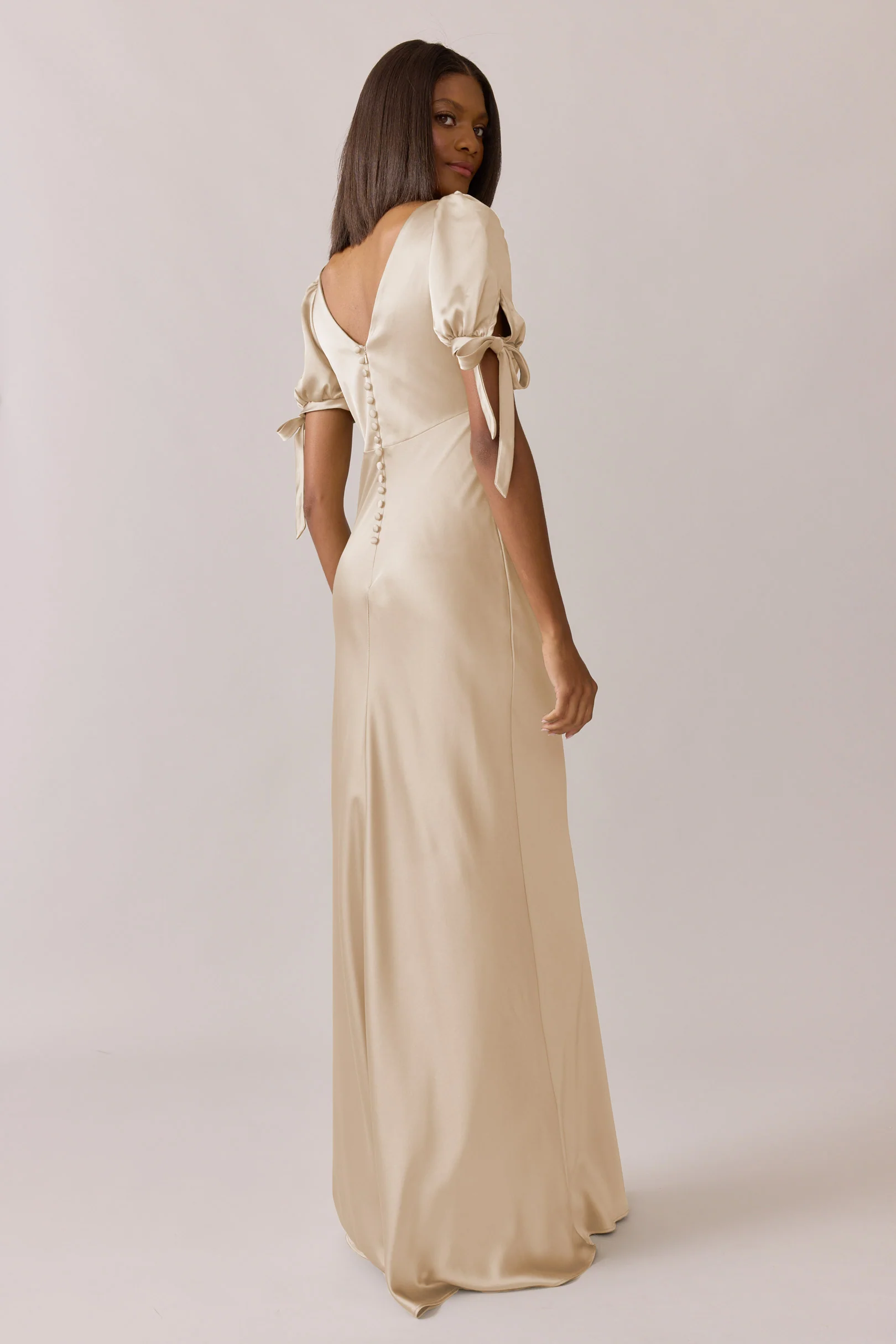 Daisy Satin Dress | Made To Order - Image 102