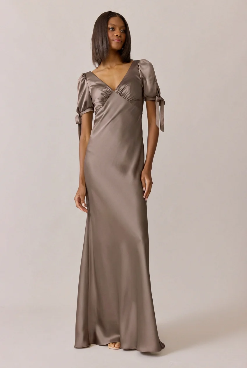 Daisy Satin Dress | Made To Order - Image 161