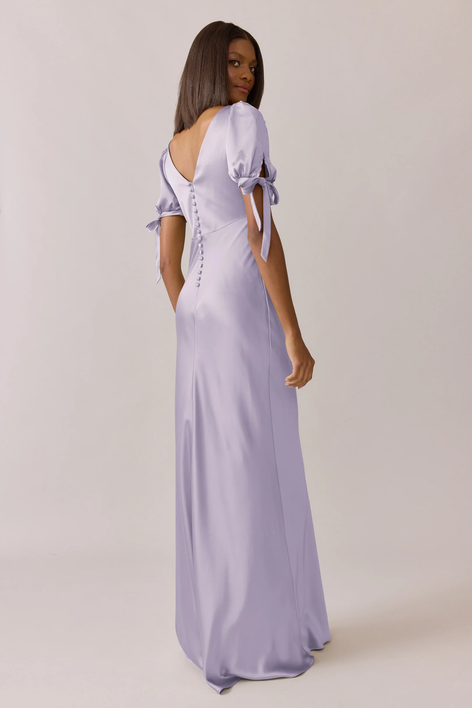 Daisy Satin Dress | Made To Order - Image 30