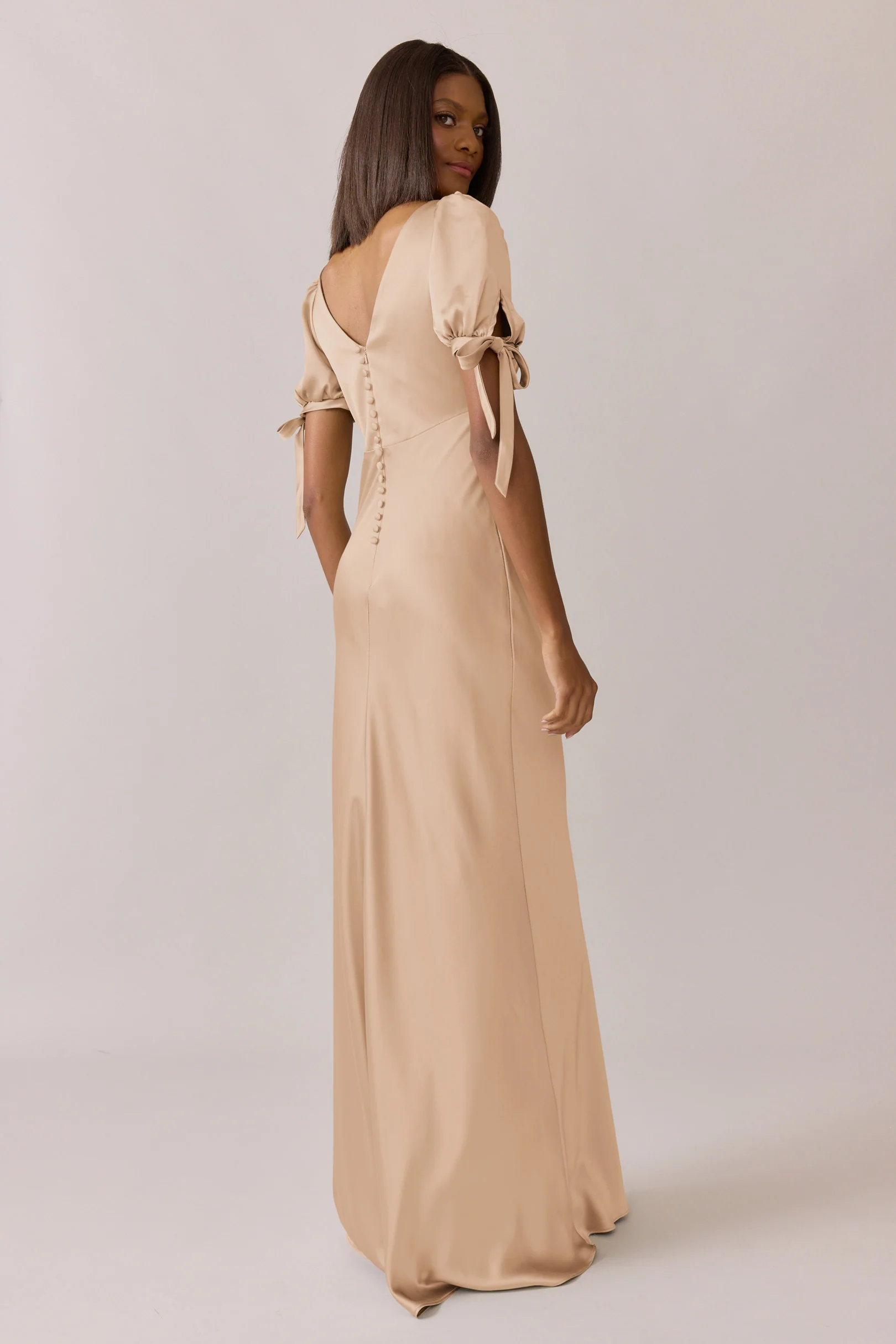 Daisy Satin Dress | Made To Order - Image 38