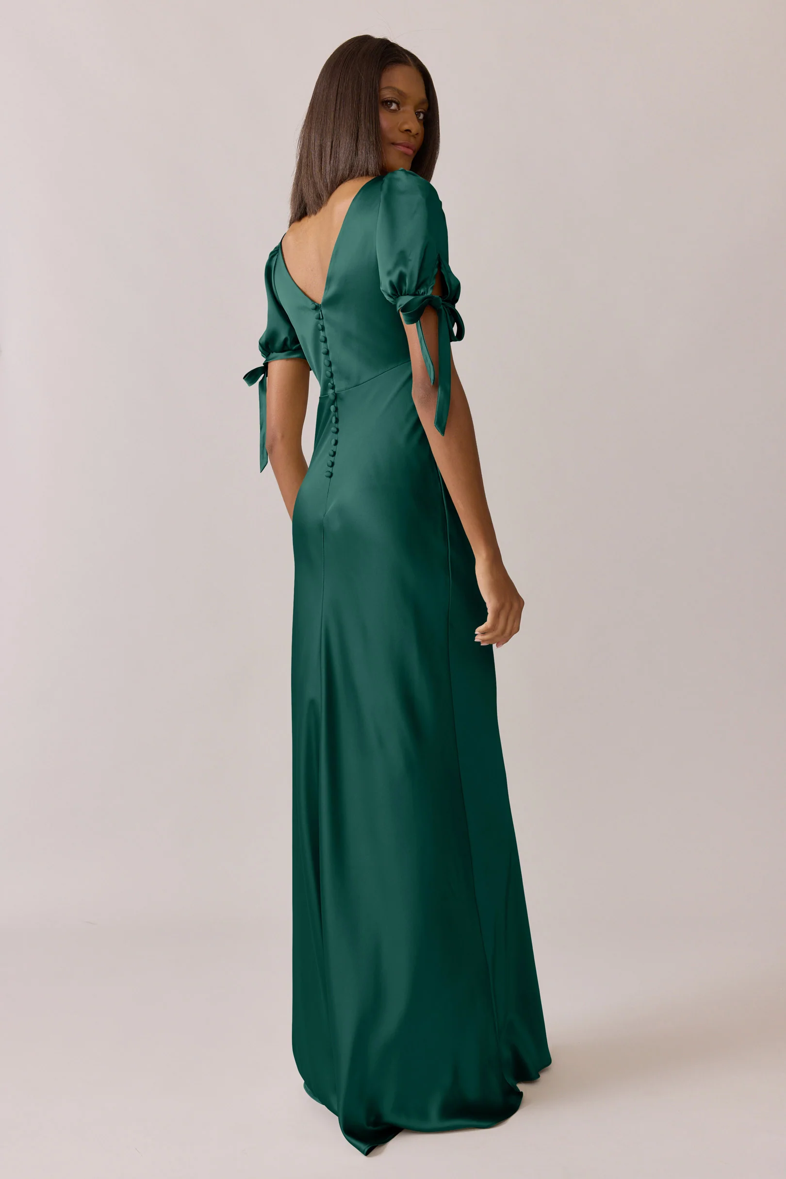 Daisy Satin Dress | Made To Order - Image 48
