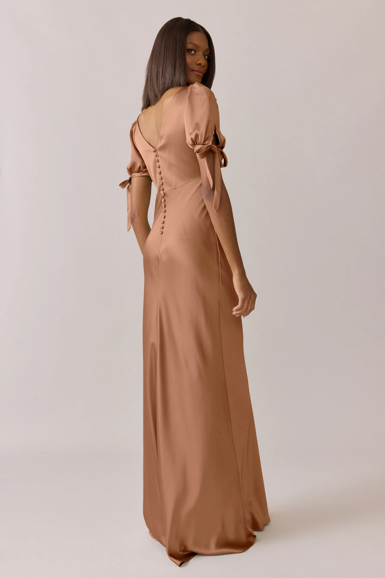 Daisy Satin Dress | Made To Order - Image 56