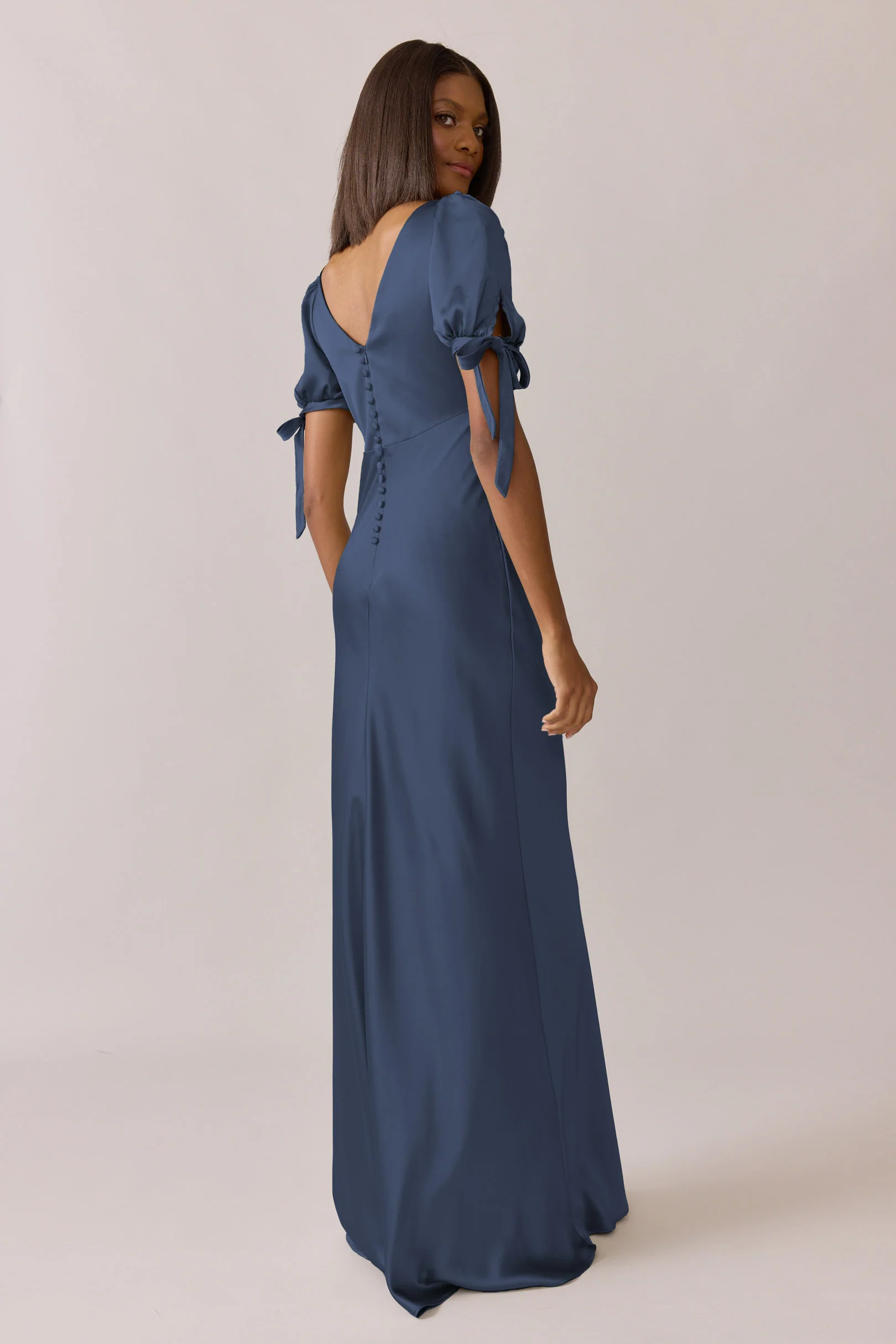 Daisy Satin Dress | Made To Order - Image 82