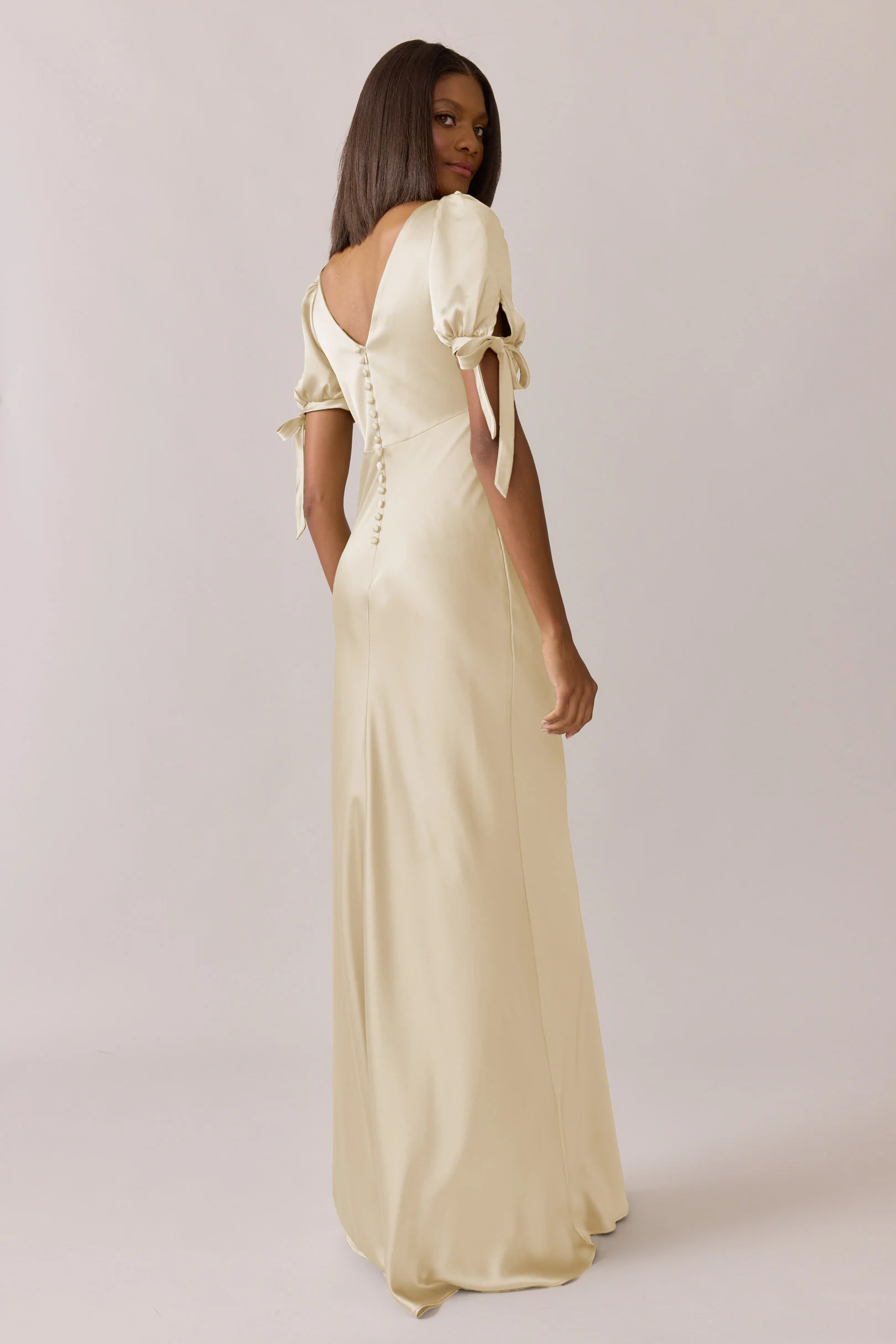 Daisy Satin Dress | Made To Order - Image 92