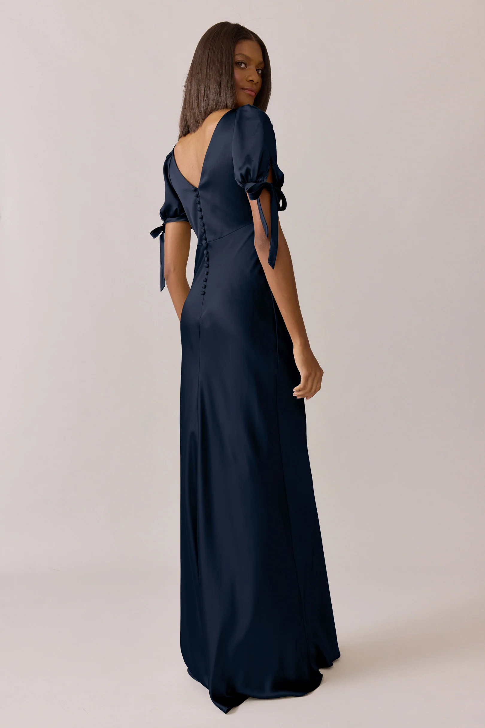 Daisy Satin Dress | Made To Order - Image 94