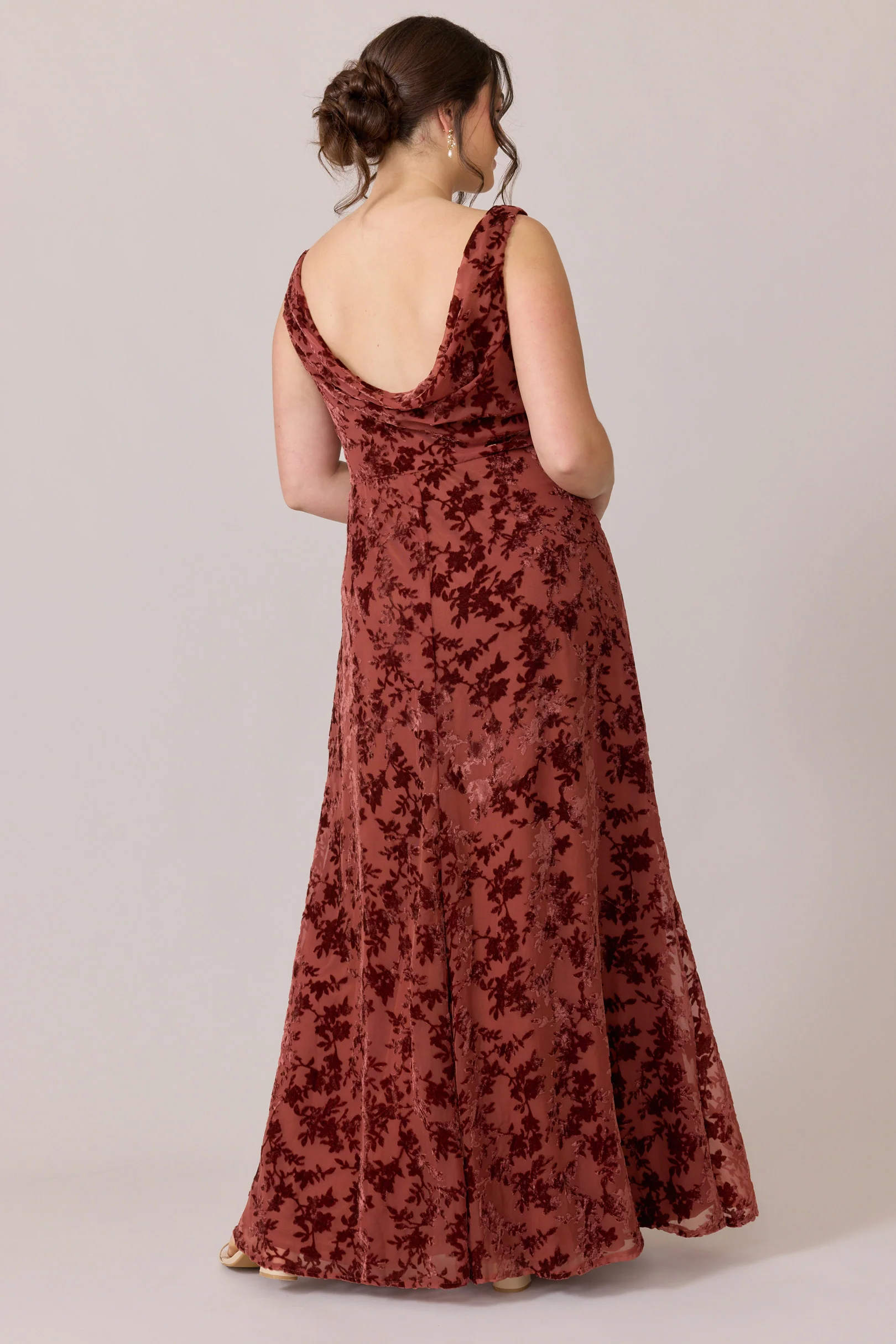 Dakota Floral Burnout Velvet Dress | Made To Order - Image 10