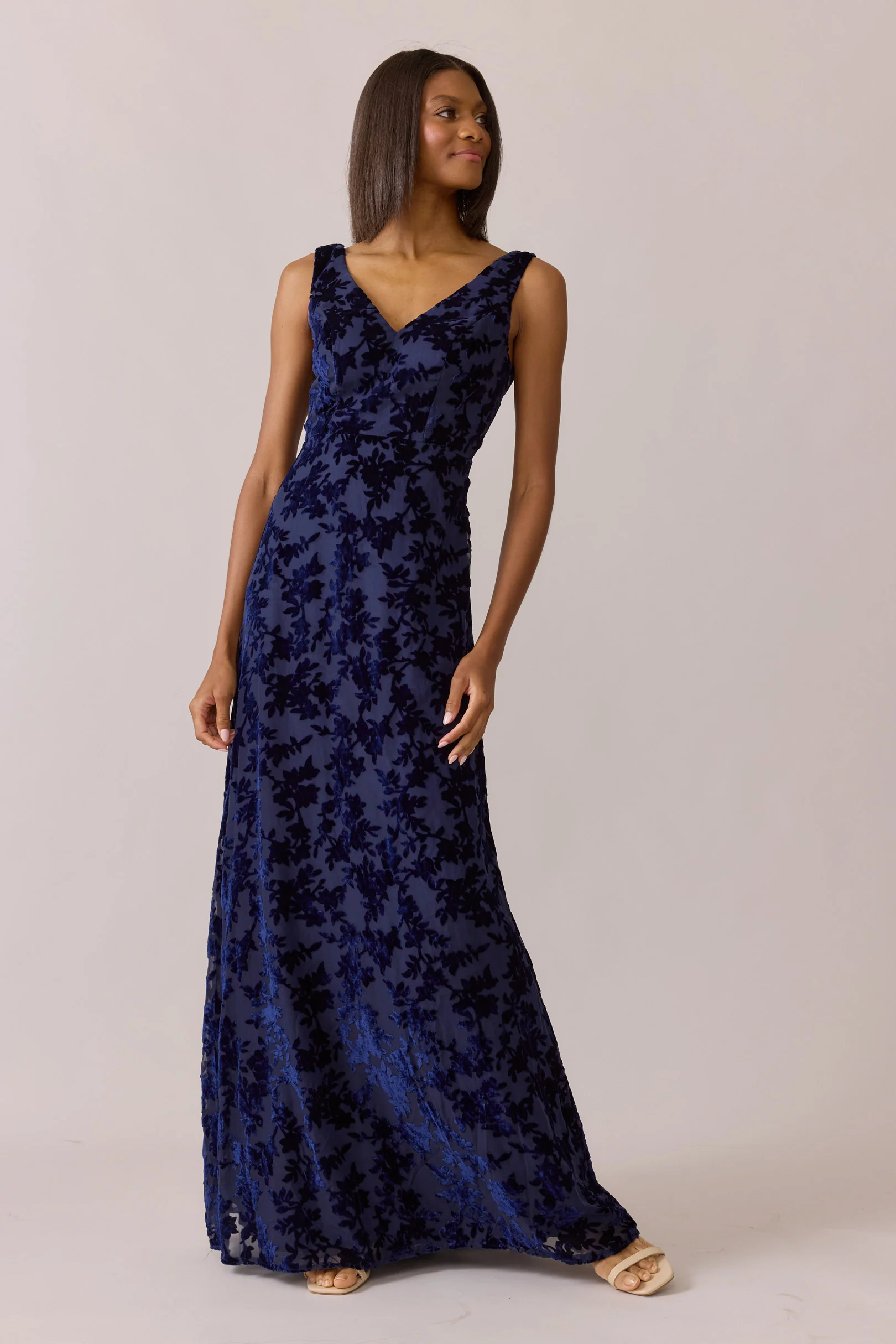 Dakota Floral Burnout Velvet Dress | Made To Order - Image 15