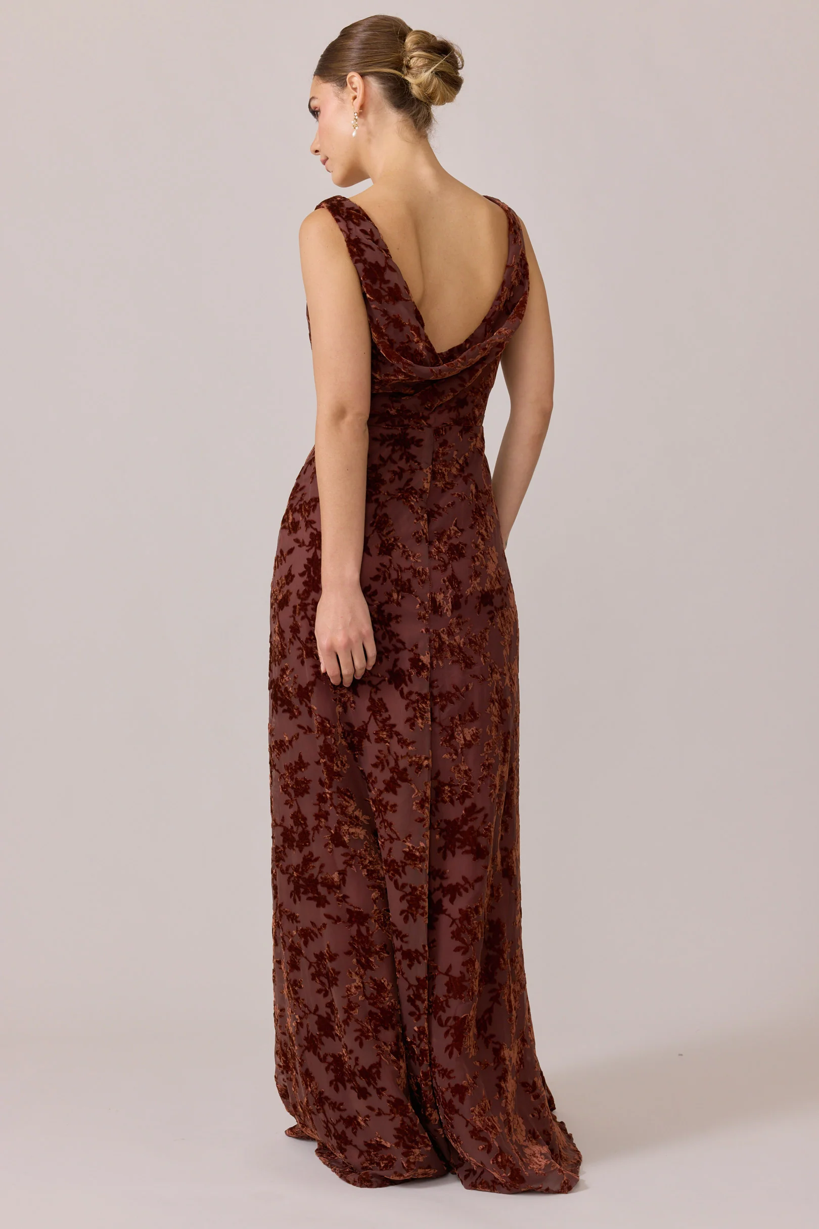 Dakota Floral Burnout Velvet Dress | Made To Order - Image 19