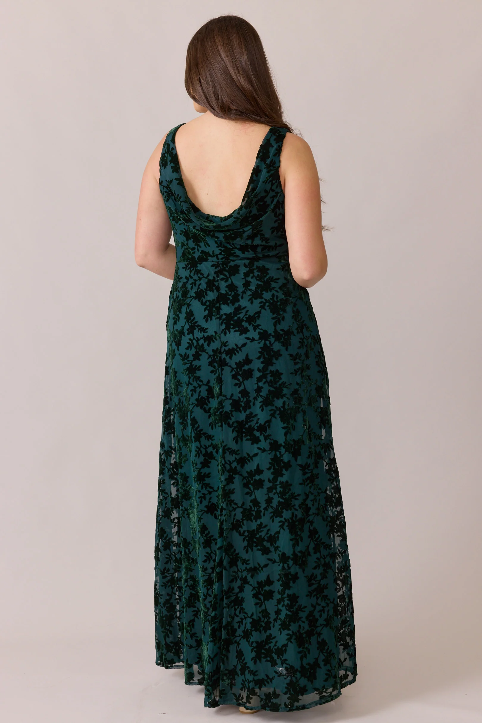 Dakota Floral Burnout Velvet Dress | Made To Order - Image 37