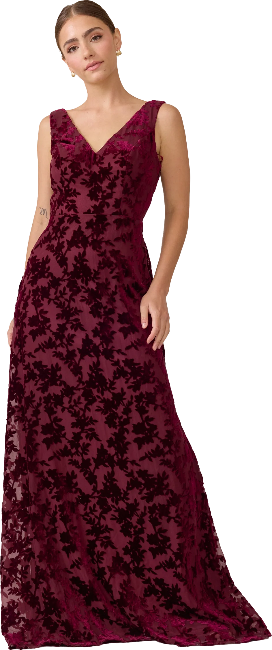Dakota Floral Burnout Velvet Dress | Made To Order - Image 47