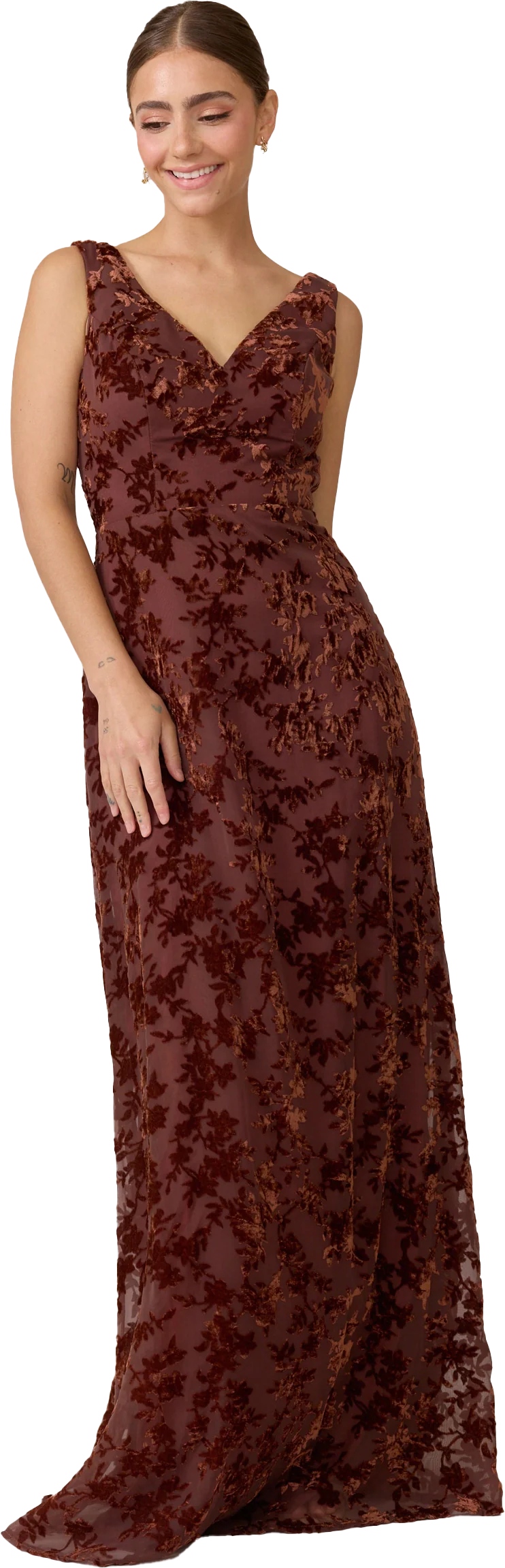 Dakota Floral Burnout Velvet Dress | Made To Order - Image 53