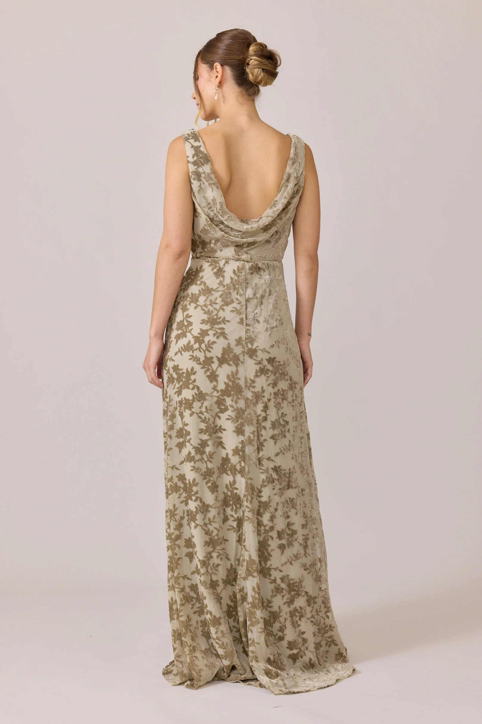 Dakota Floral Burnout Velvet Dress | Made To Order - Image 6